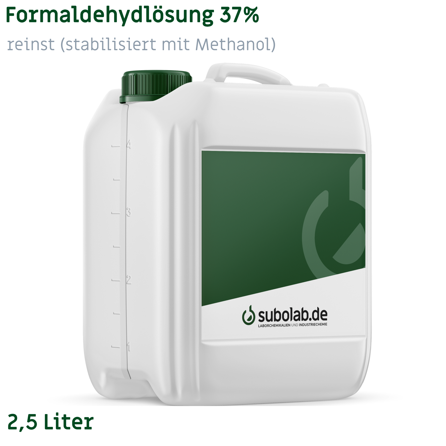 Bild von Formaldehydlösung 37% reinst (stabilisiert mit Methanol) (2,5 Liter)