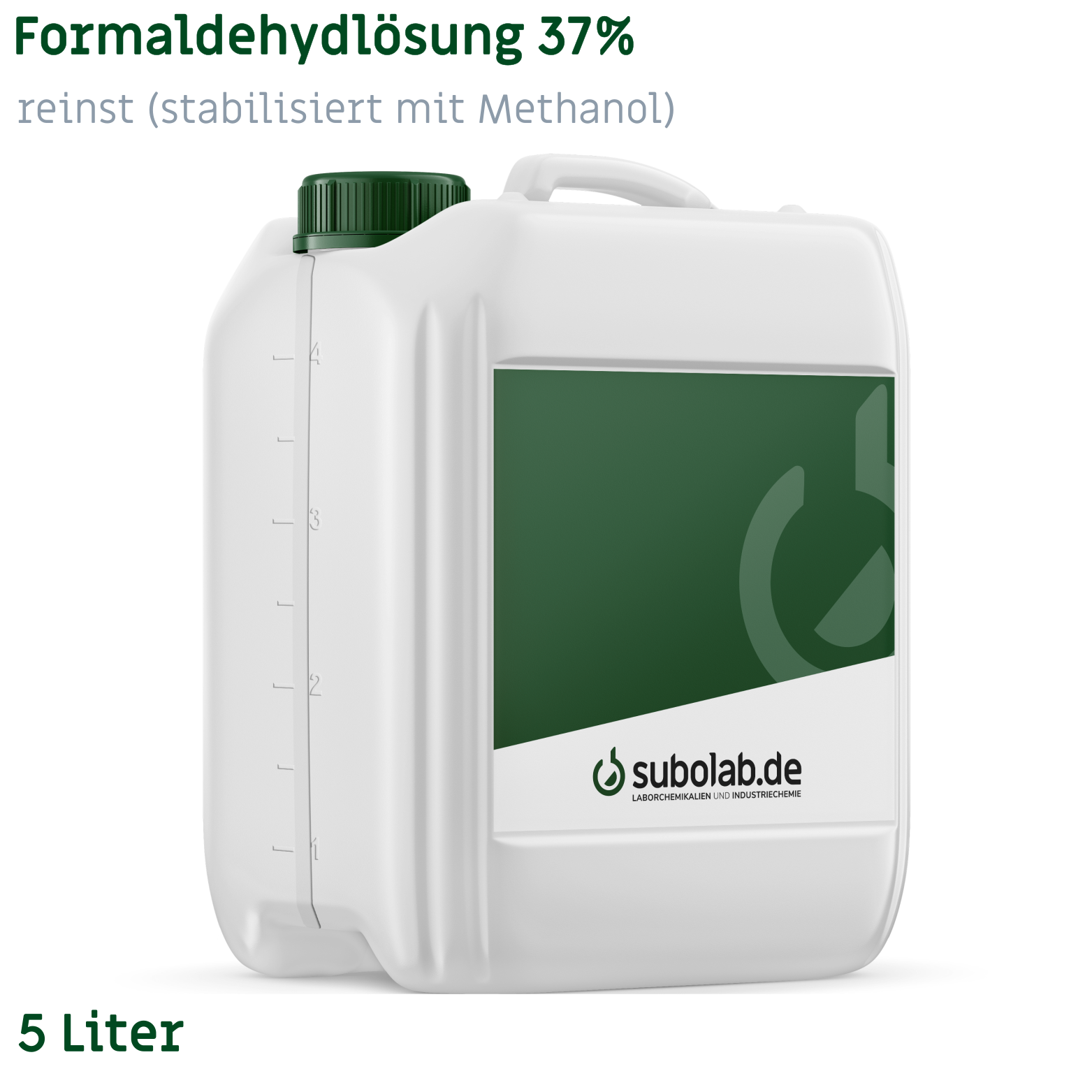 Bild von Formaldehydlösung 37% reinst (stabilisiert mit Methanol) (5 Liter)