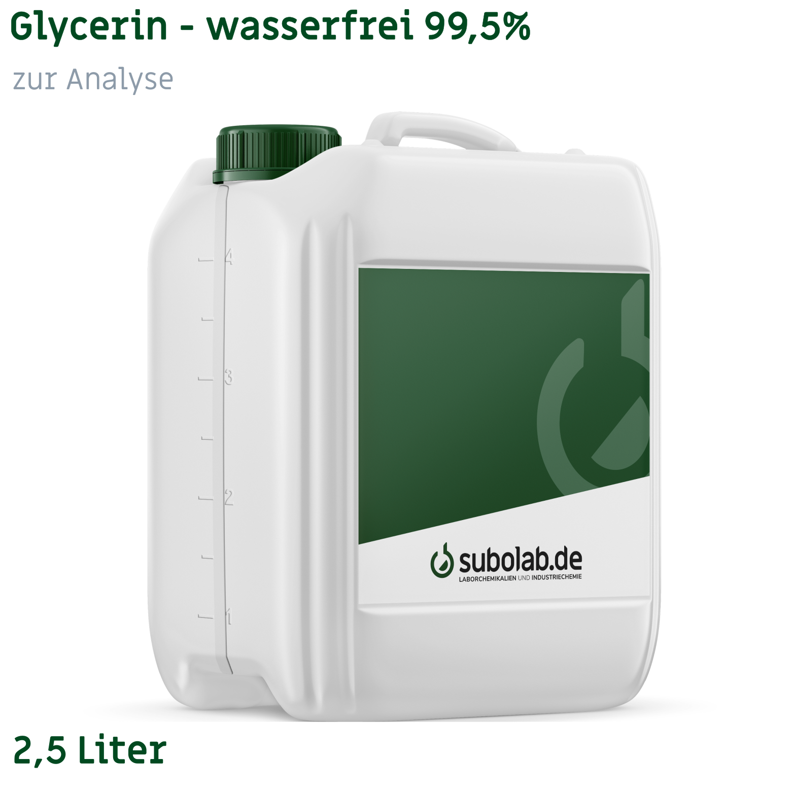 Bild von Glycerin - wasserfrei 99,5% zur Analyse (2,5 Liter)