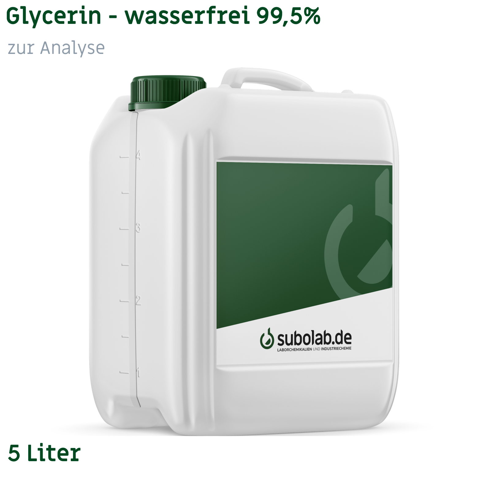 Bild von Glycerin - wasserfrei 99,5% zur Analyse (5 Liter)