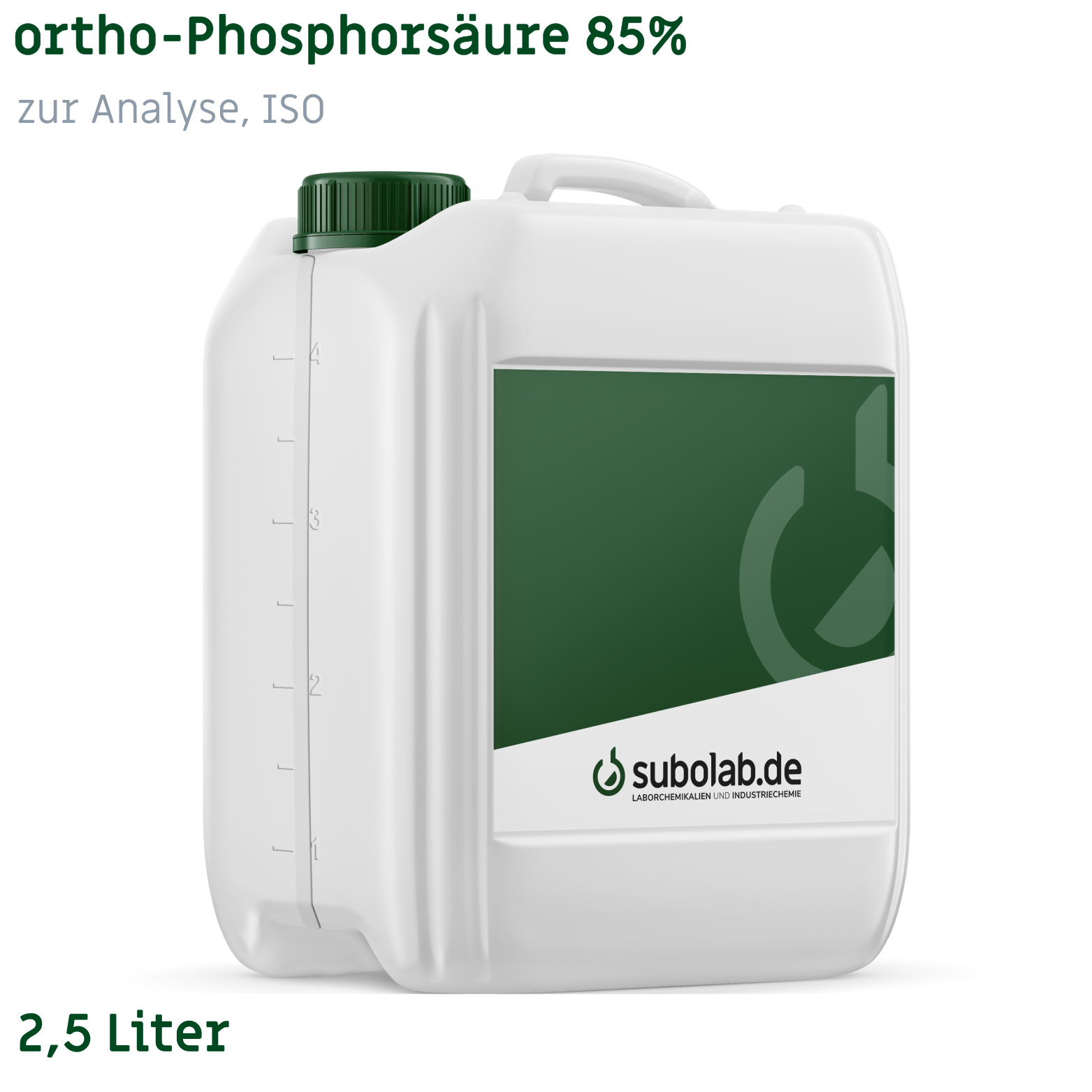 Bild von ortho-Phosphorsäure 85% zur Analyse, ISO (2,5 Liter)