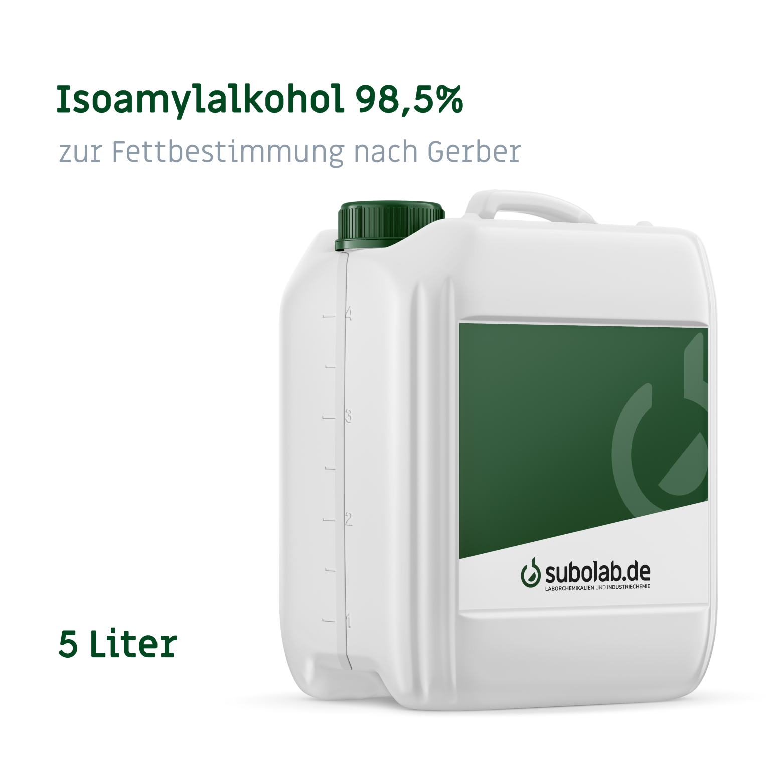 Bild von Isoamylalkohol 98,5% zur Fettbestimmung nach Gerber (5 Liter)