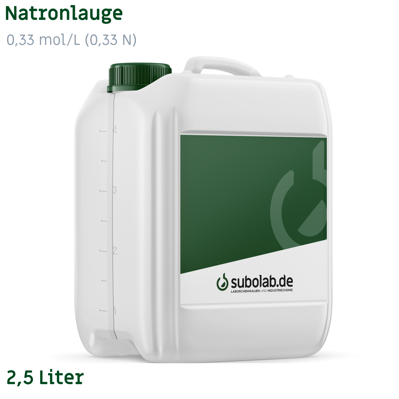 Bild von Natronlauge 0,33 mol/L (0,33 N) (2,5 Liter)