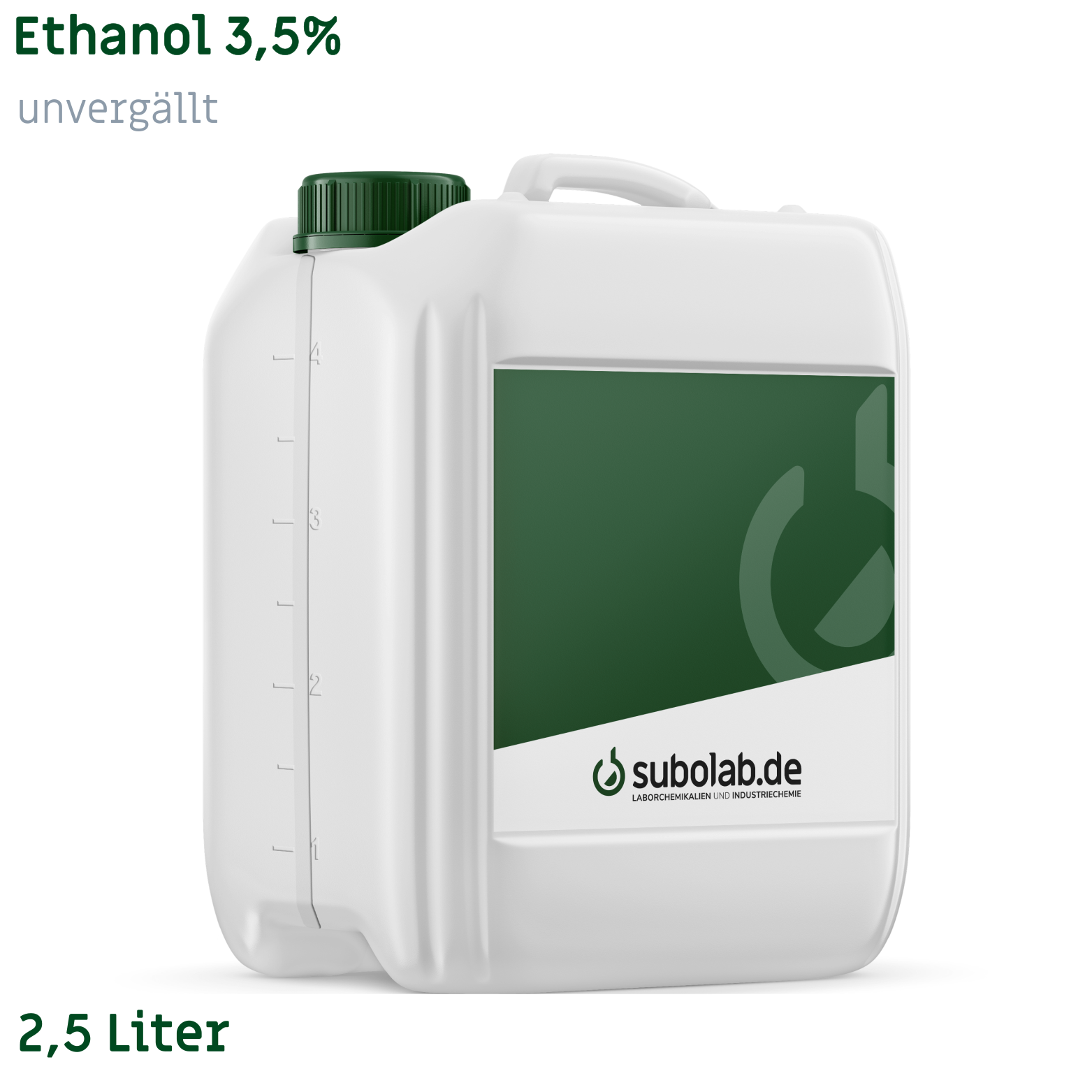 Bild von Ethanol 3,5% unvergällt (2,5 Liter)