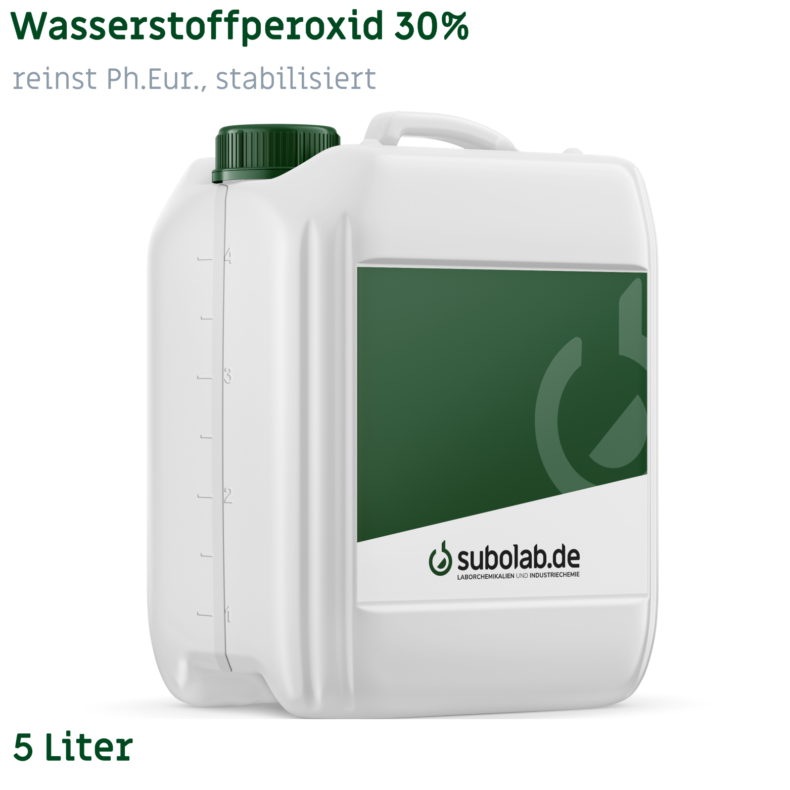 Bild von Wasserstoffperoxid 30% reinst Ph.Eur., stabilisiert (5 Liter)