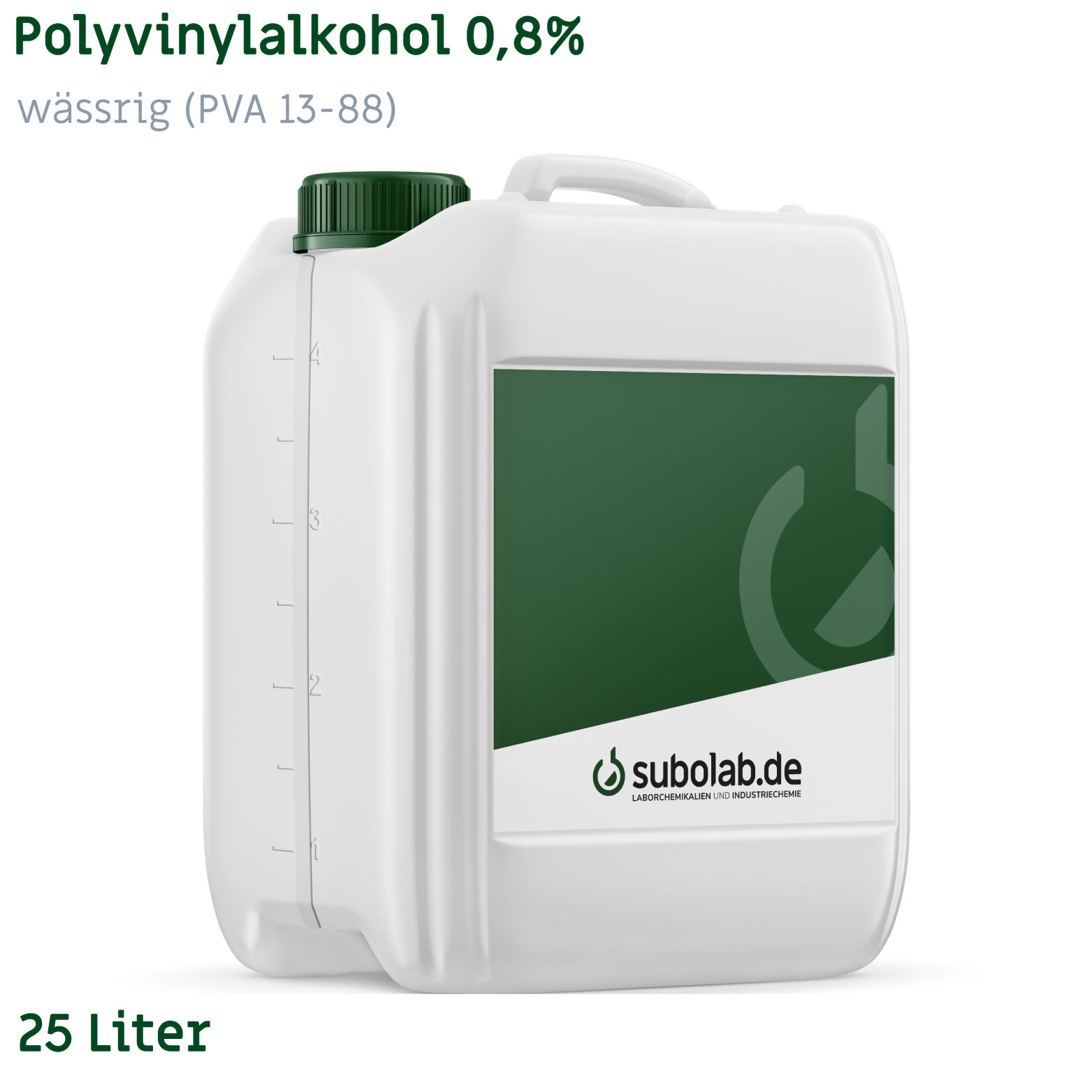 Bild von Polyvinylalkohol 0,8% wässrig (PVA 24-88) (25 Liter)