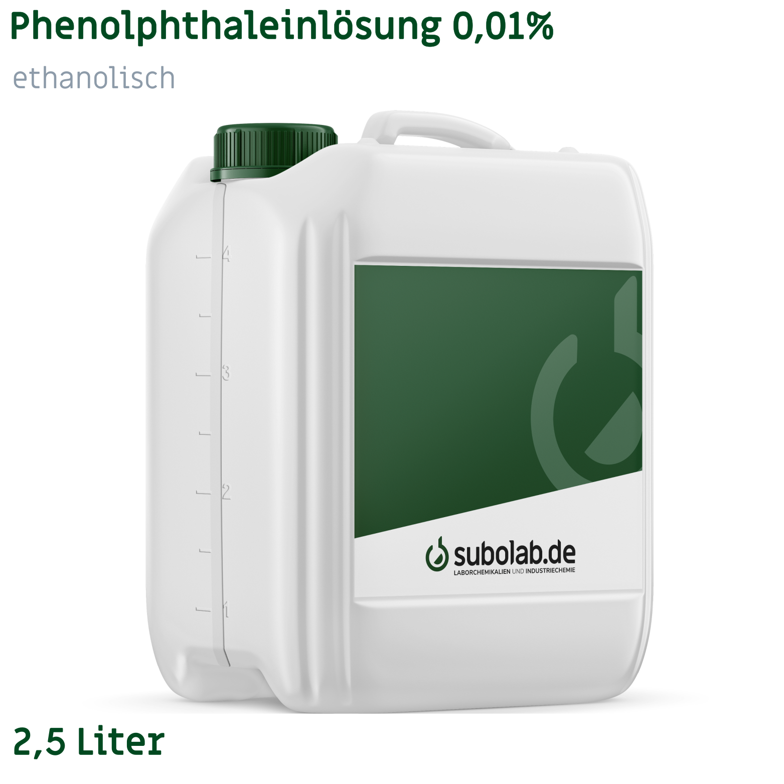 Bild von Phenolphthaleinlösung 0,01% ethanolisch (2,5 Liter)