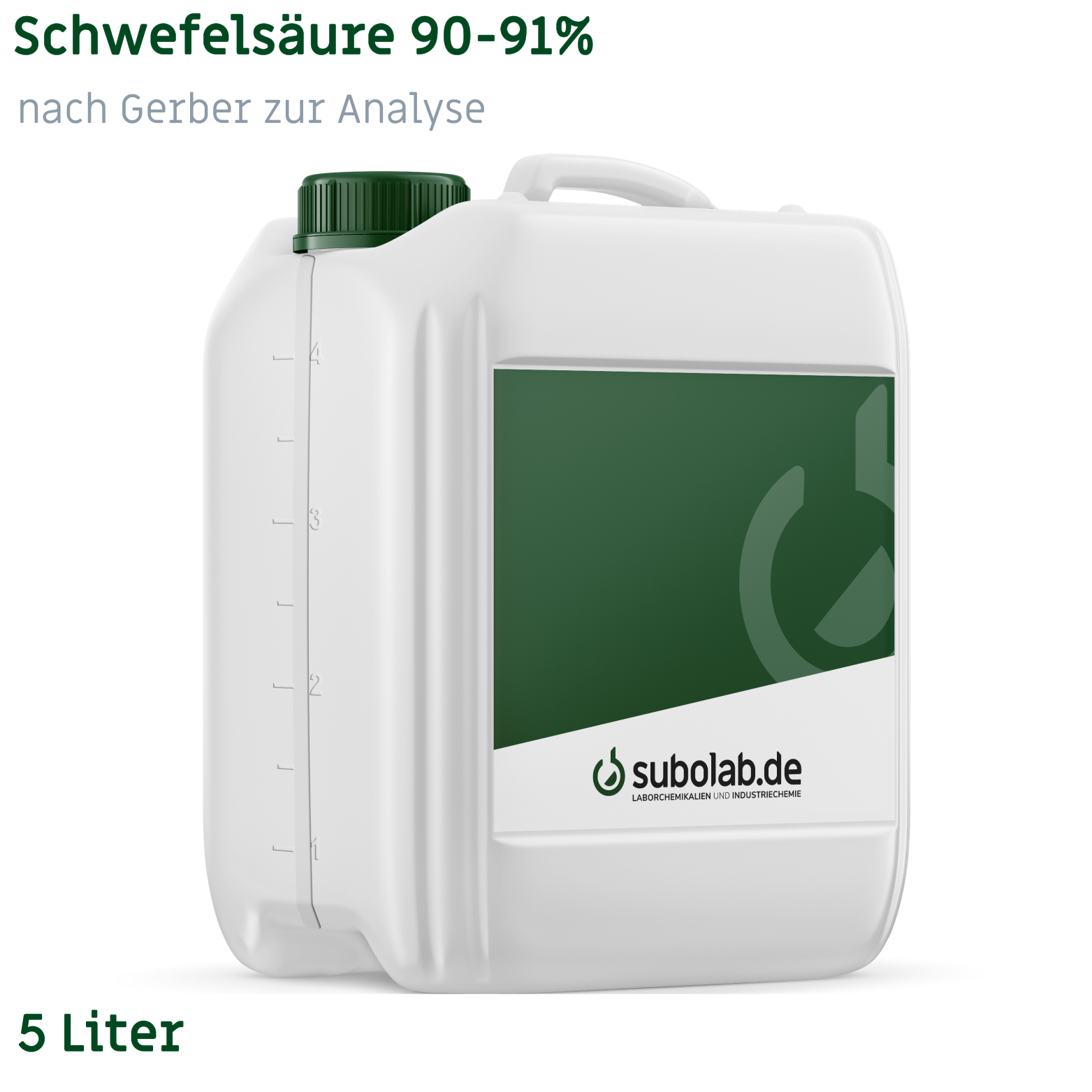 Bild von Schwefelsäure 90-91% zur Fettbestimmung nach Gerber zur Analyse (5 Liter)