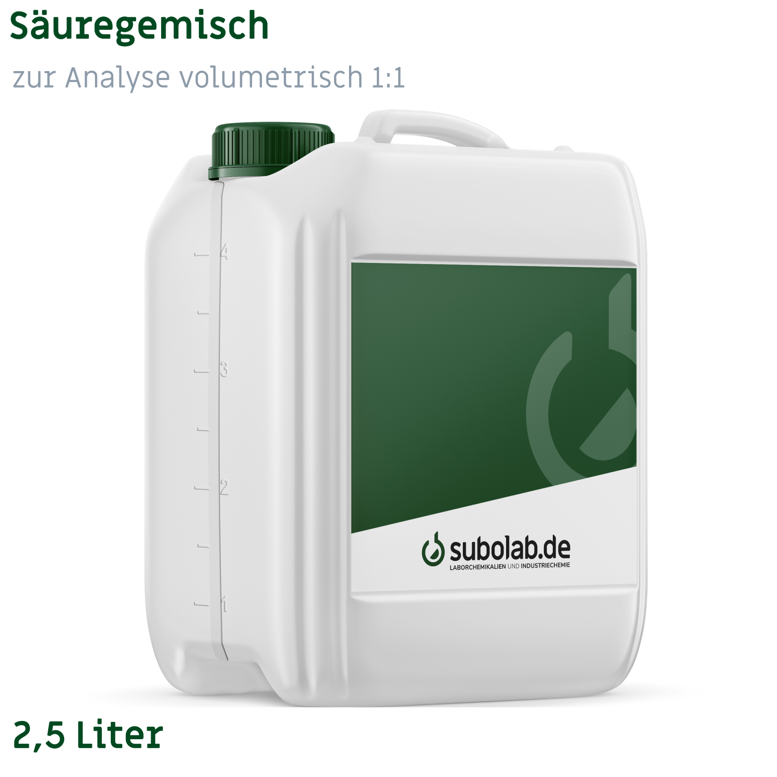 Bild von Säuregemisch Schwefelsäure 96% / Phosphorsäure 85% zur Analyse volumetrisch 1:1 (2,5 Liter)