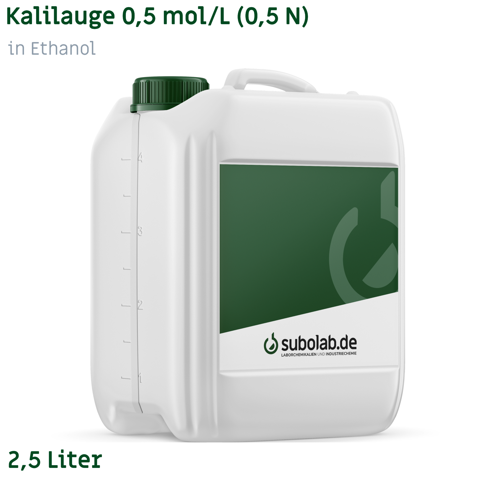 Bild von Kalilauge 0,5 mol/L (0,5 N) in Ethanol (2,5 Liter)