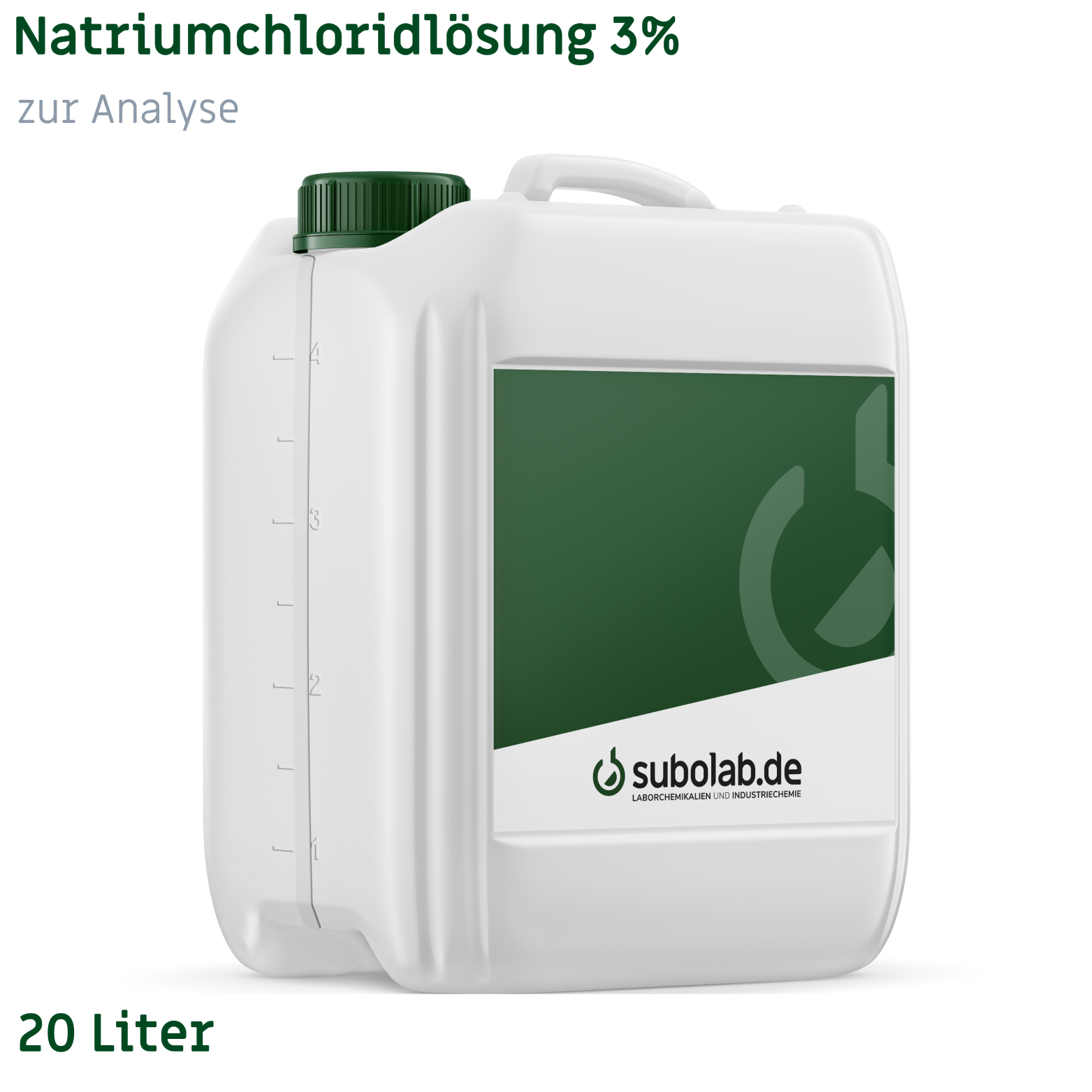 Bild von Natriumchloridlösung 3% zur Analyse (20 Liter)