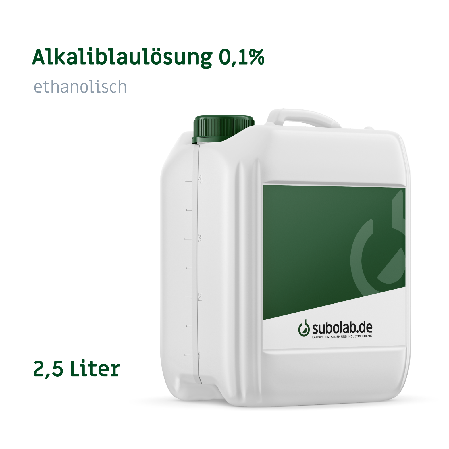 Bild von Alkaliblaulösung 0,1% ethanolisch (2,5 Liter)