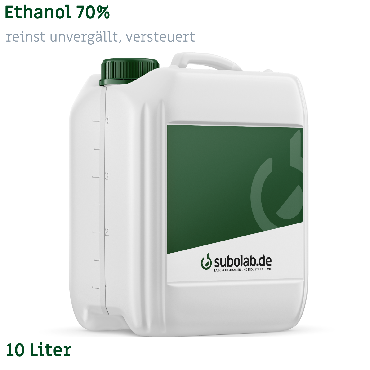 Bild von Ethanol 70% reinst unvergällt, versteuert (10 Liter)