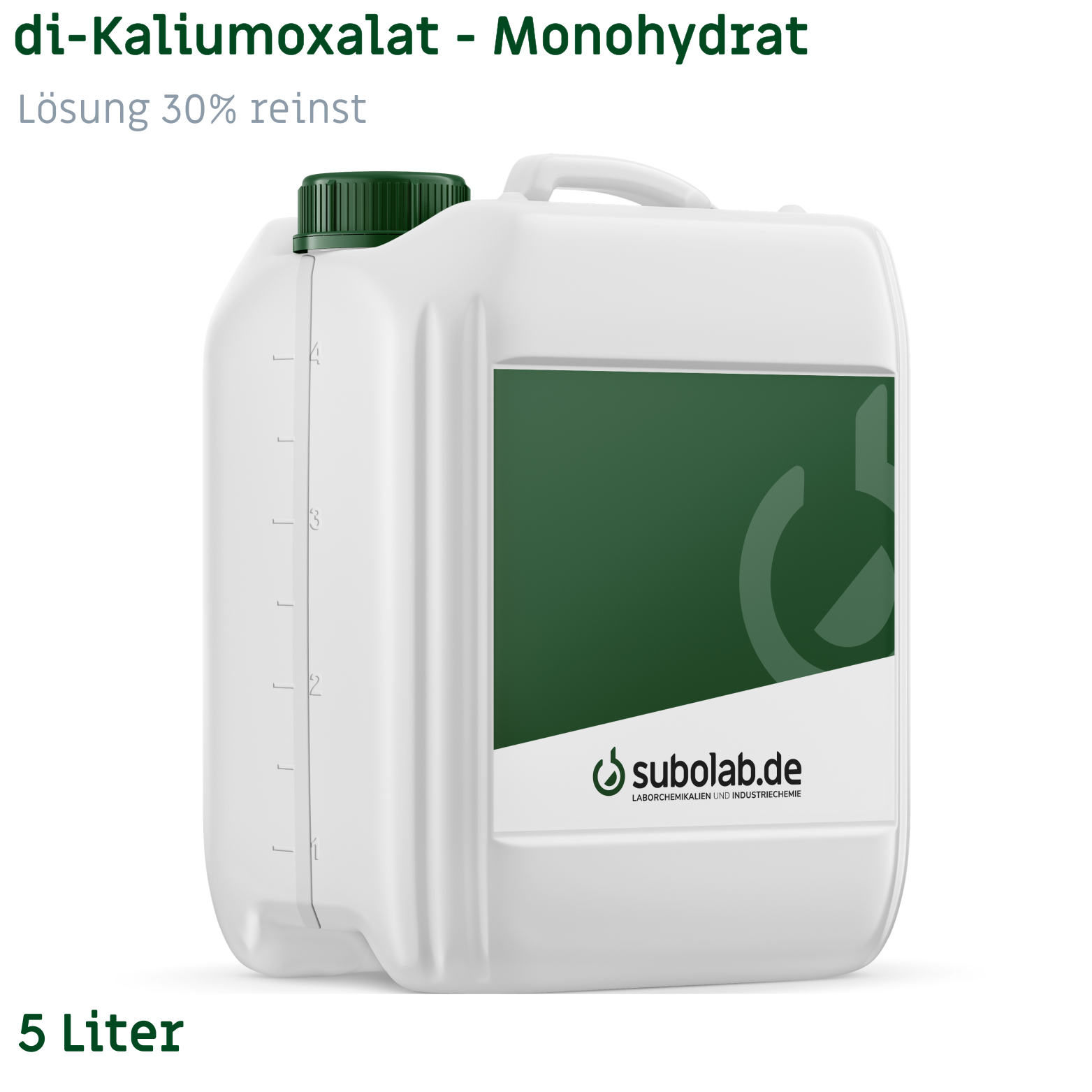 Bild von di-Kaliumoxalat - Monohydrat - Lösung 30% reinst (5 Liter)