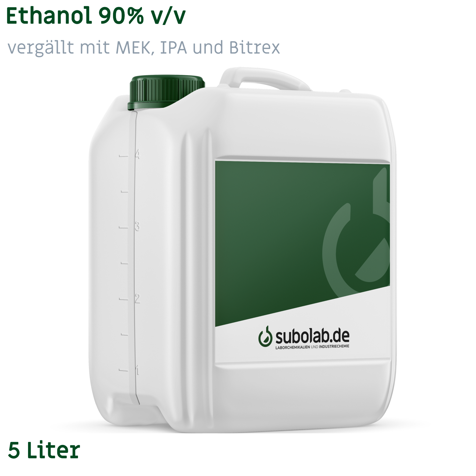 Bild von Ethanol 90% v/v vergällt mit MEK, IPA und Bitrex (5 Liter)