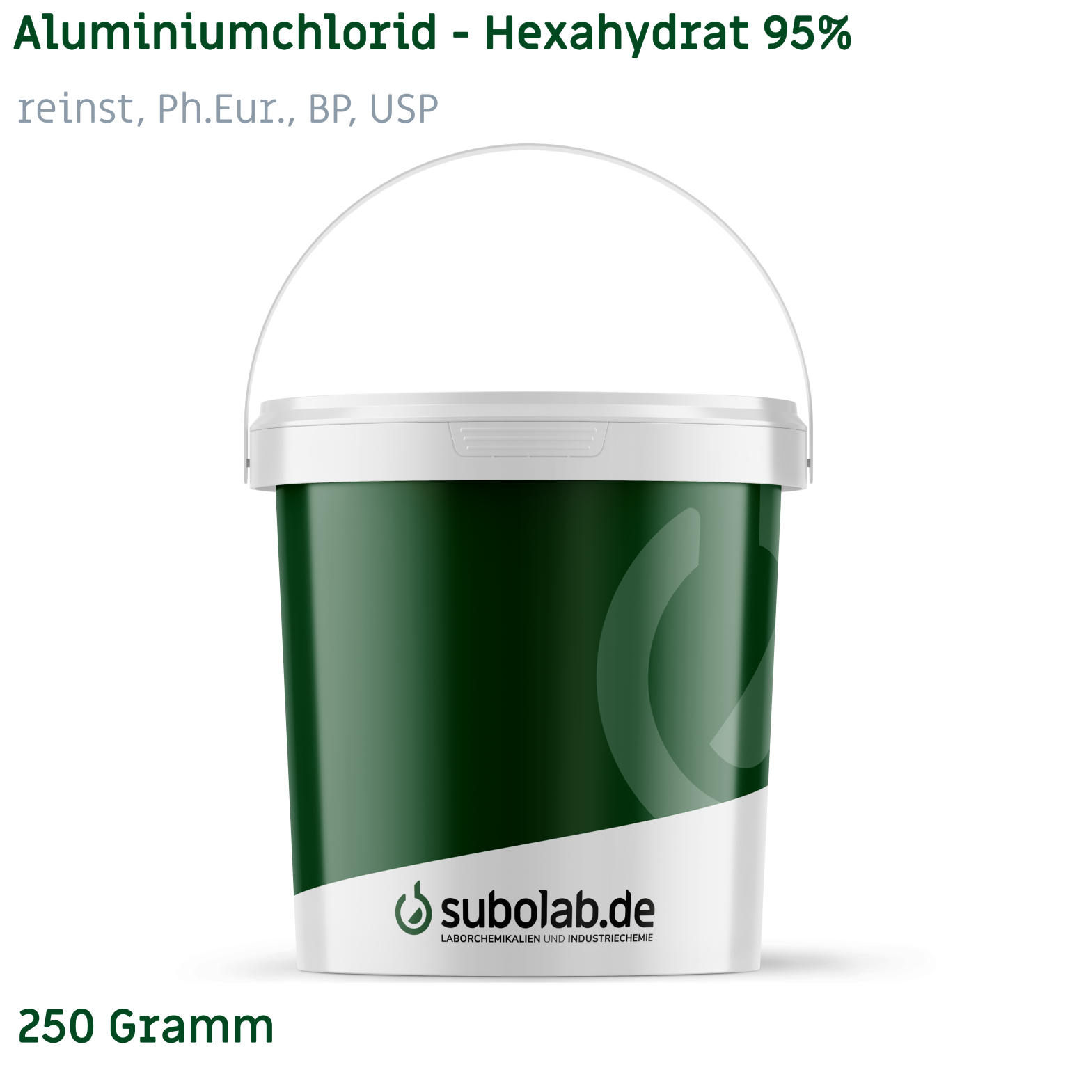 Bild von Aluminiumchlorid - Hexahydrat 95% reinst, Ph.Eur., BP, USP (250 Gramm)