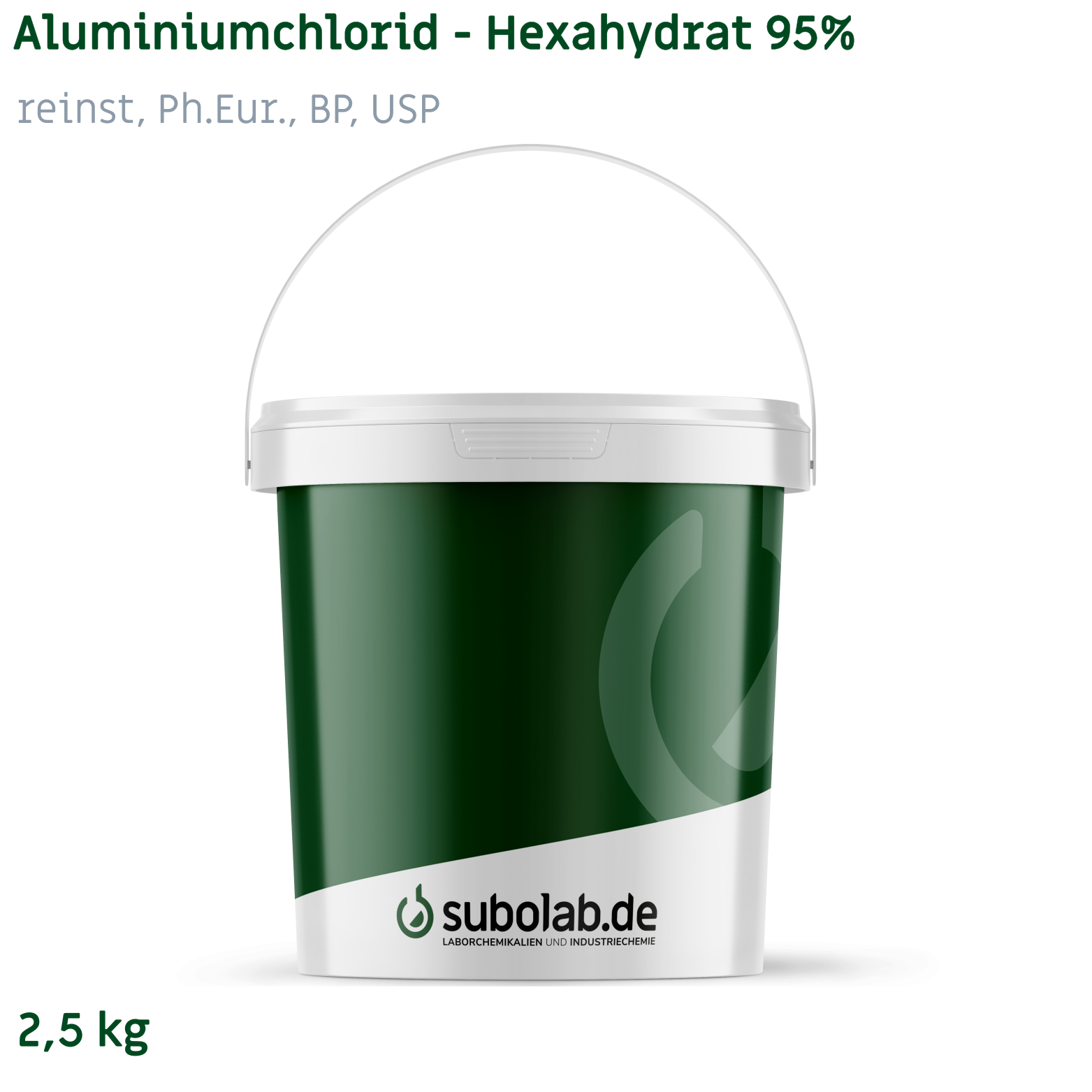 Bild von Aluminiumchlorid - Hexahydrat 95% reinst, Ph.Eur., BP, USP (2,5 kg)