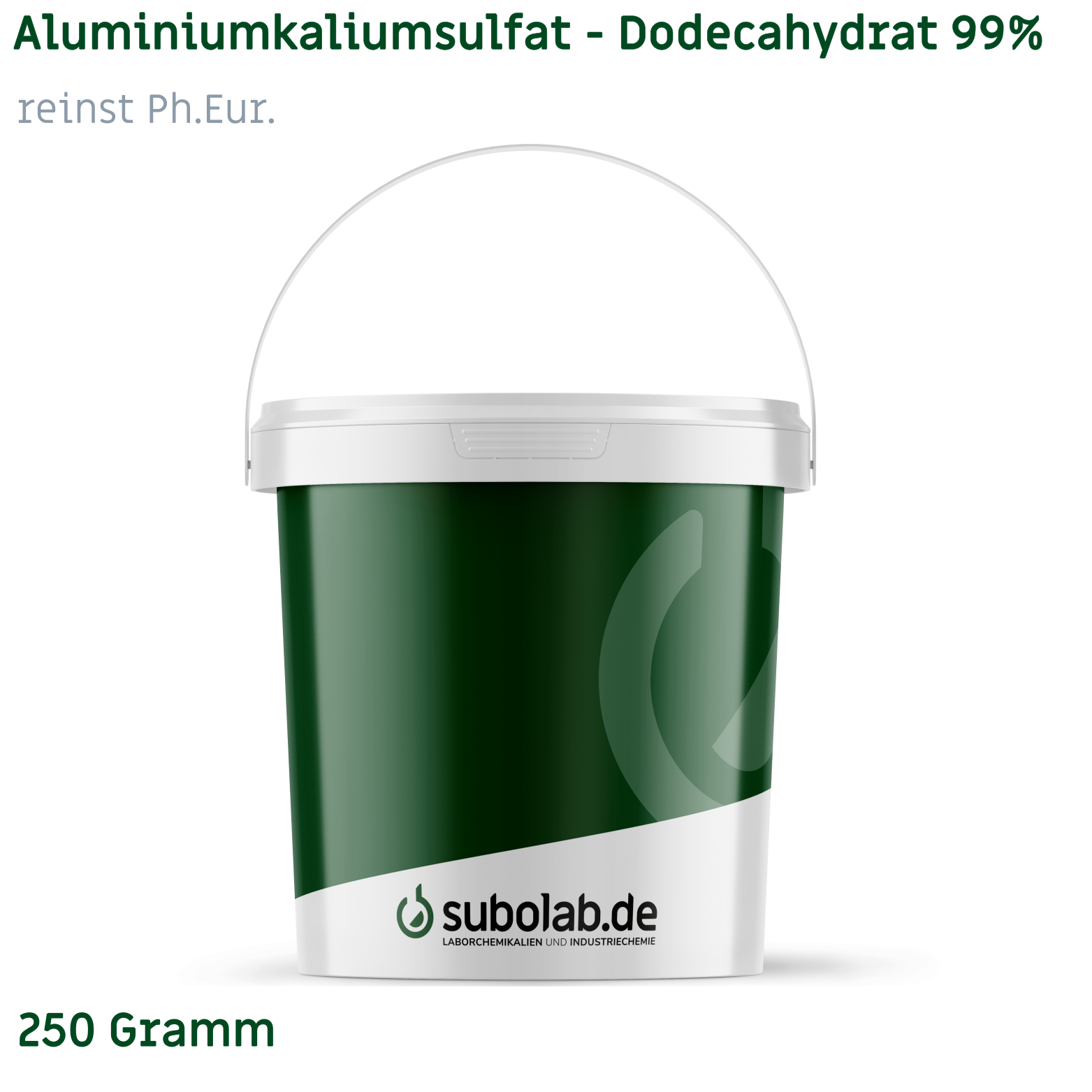 Bild von Aluminiumkaliumsulfat - Dodecahydrat 99% reinst Ph.Eur. (250 Gramm)