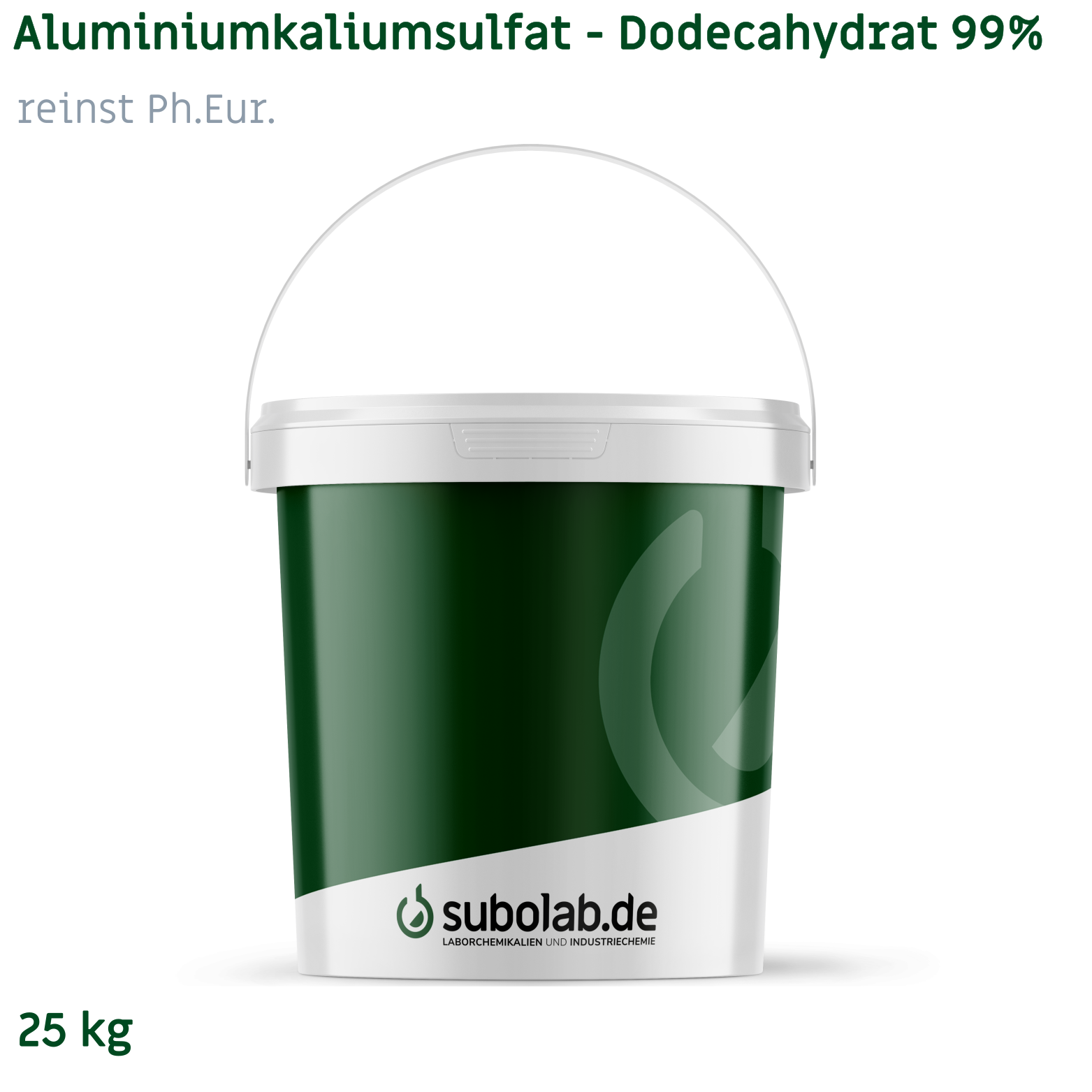 Bild von Aluminiumkaliumsulfat - Dodecahydrat 99% reinst Ph.Eur. (25 kg)