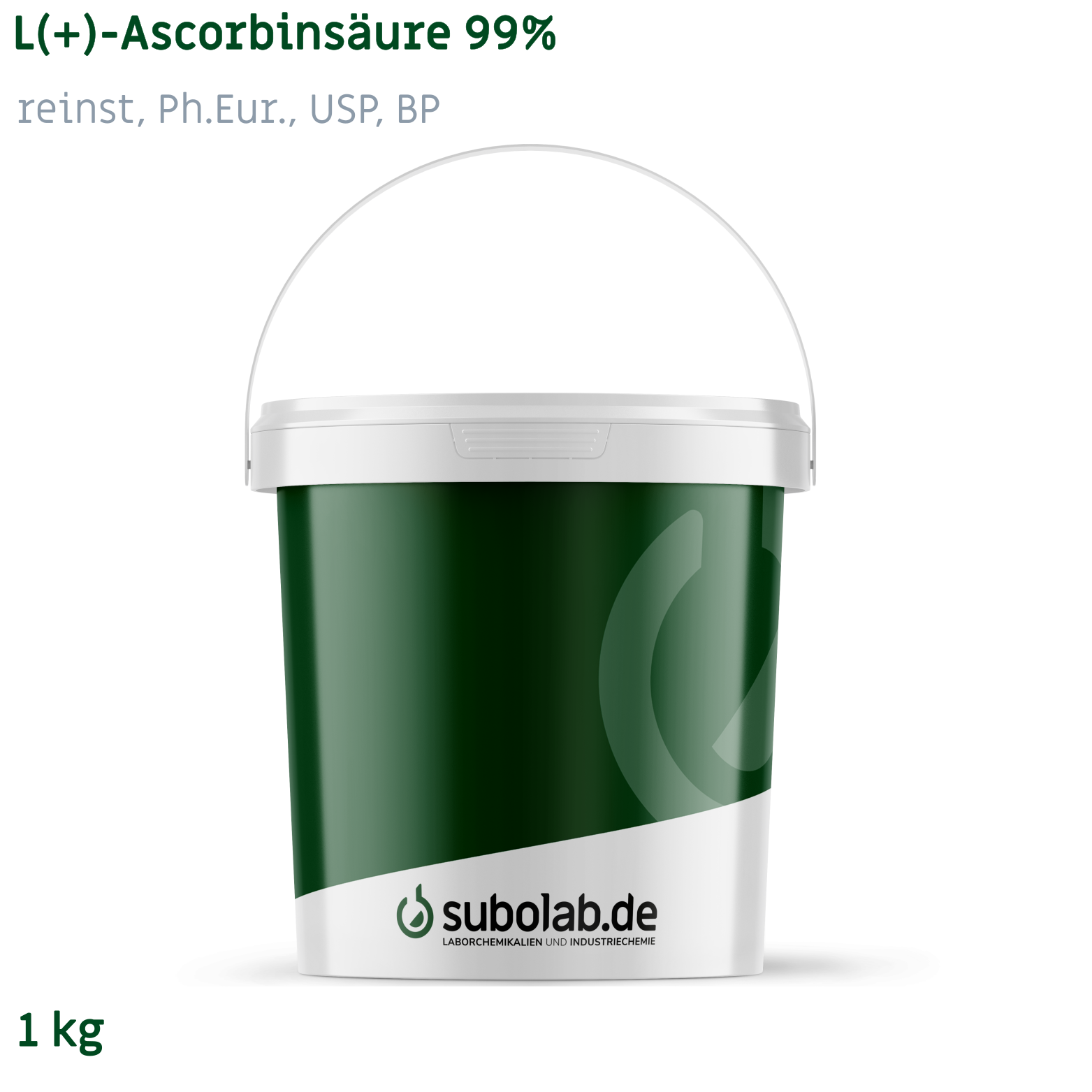 Bild von L(+)-Ascorbinsäure 99% reinst, Ph.Eur., USP, BP (1 kg)