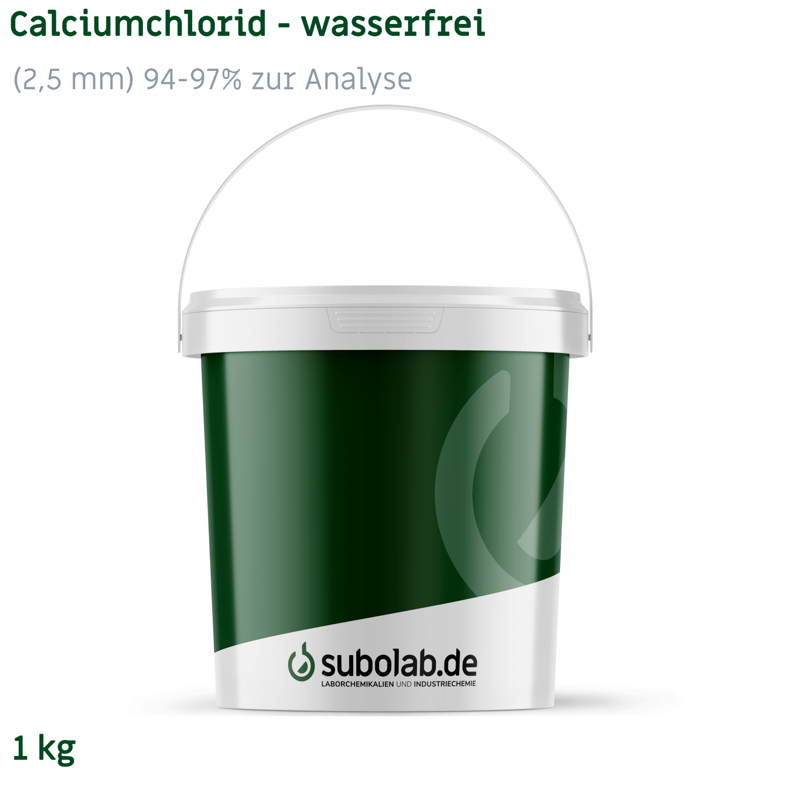 Bild von Calciumchlorid - wasserfrei gekörnt (2,5 mm) 94-97% zur Analyse (1 kg)