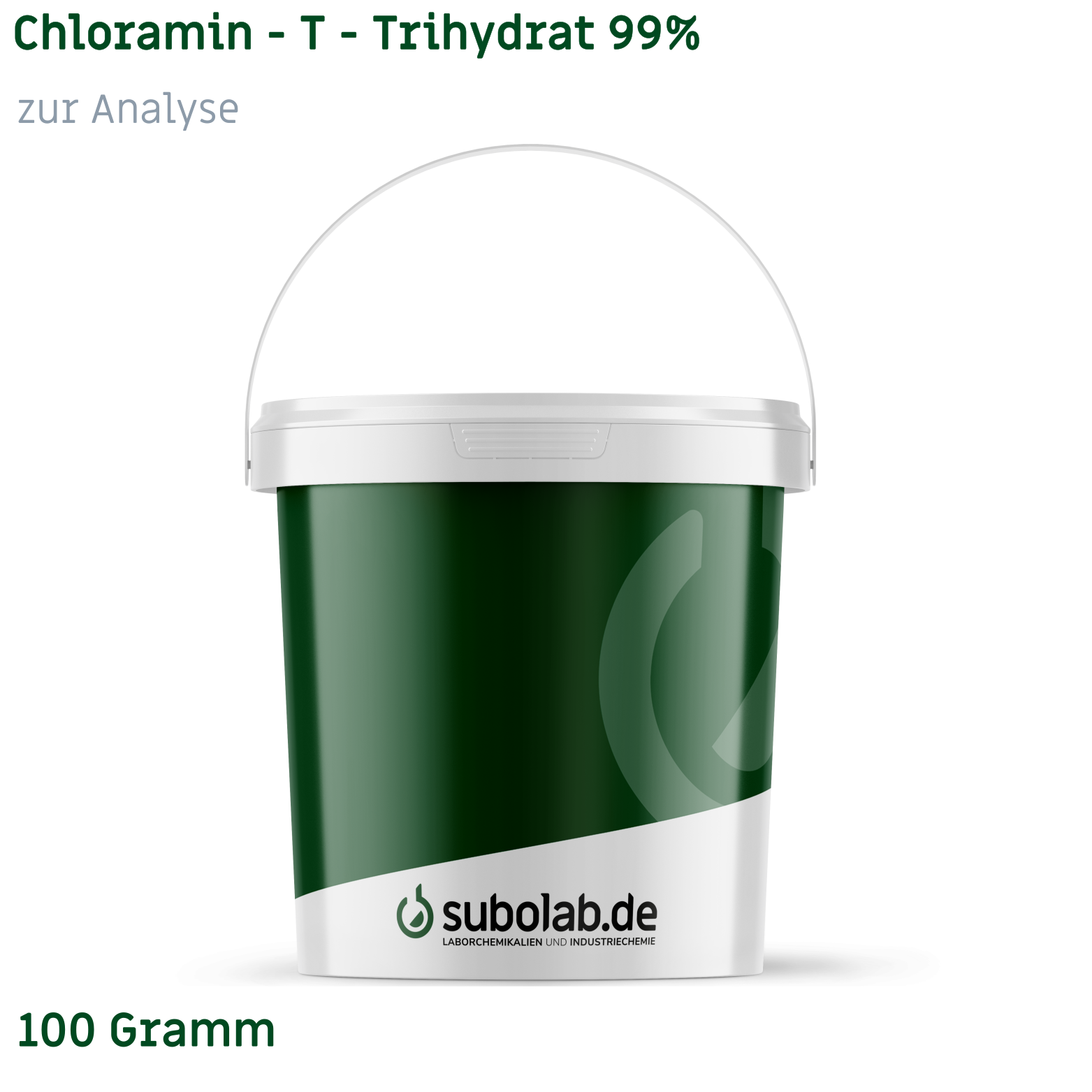 Bild von Chloramin - T - Trihydrat 99% zur Analyse (100 Gramm)