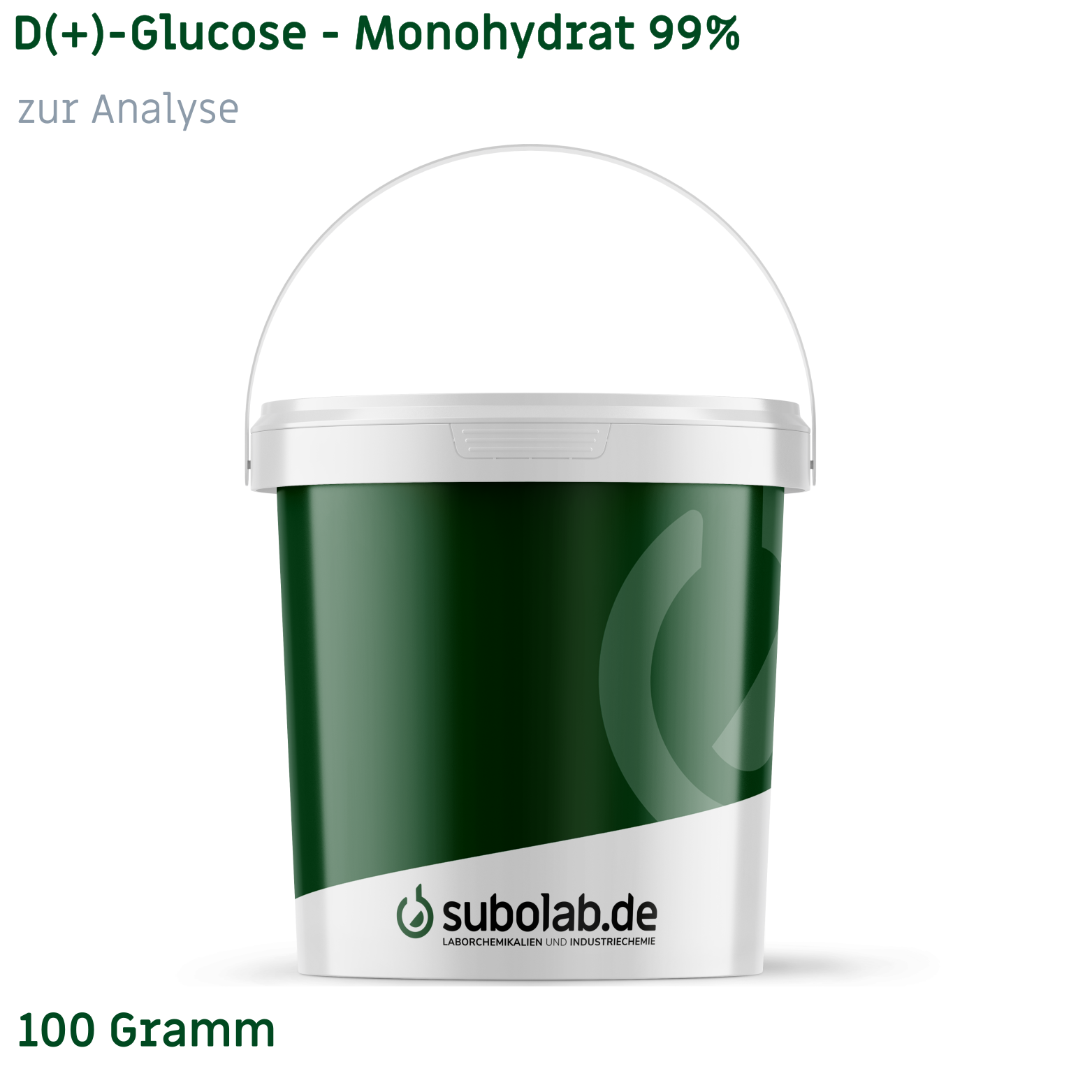 Bild von D(+)-Glucose - Monohydrat 99% zur Analyse (100 Gramm)