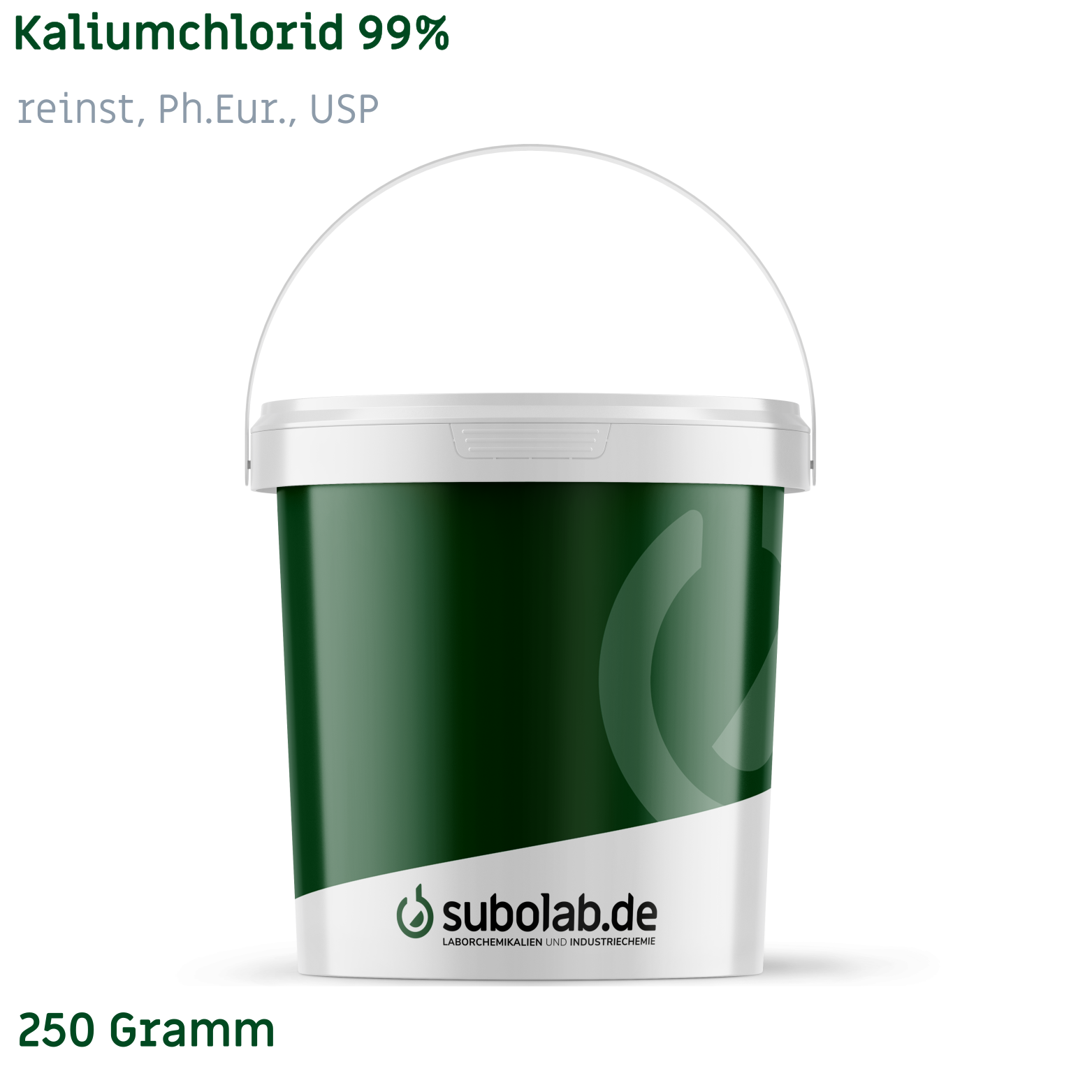 Bild von Kaliumchlorid 99% reinst, Ph.Eur., USP (250 Gramm)