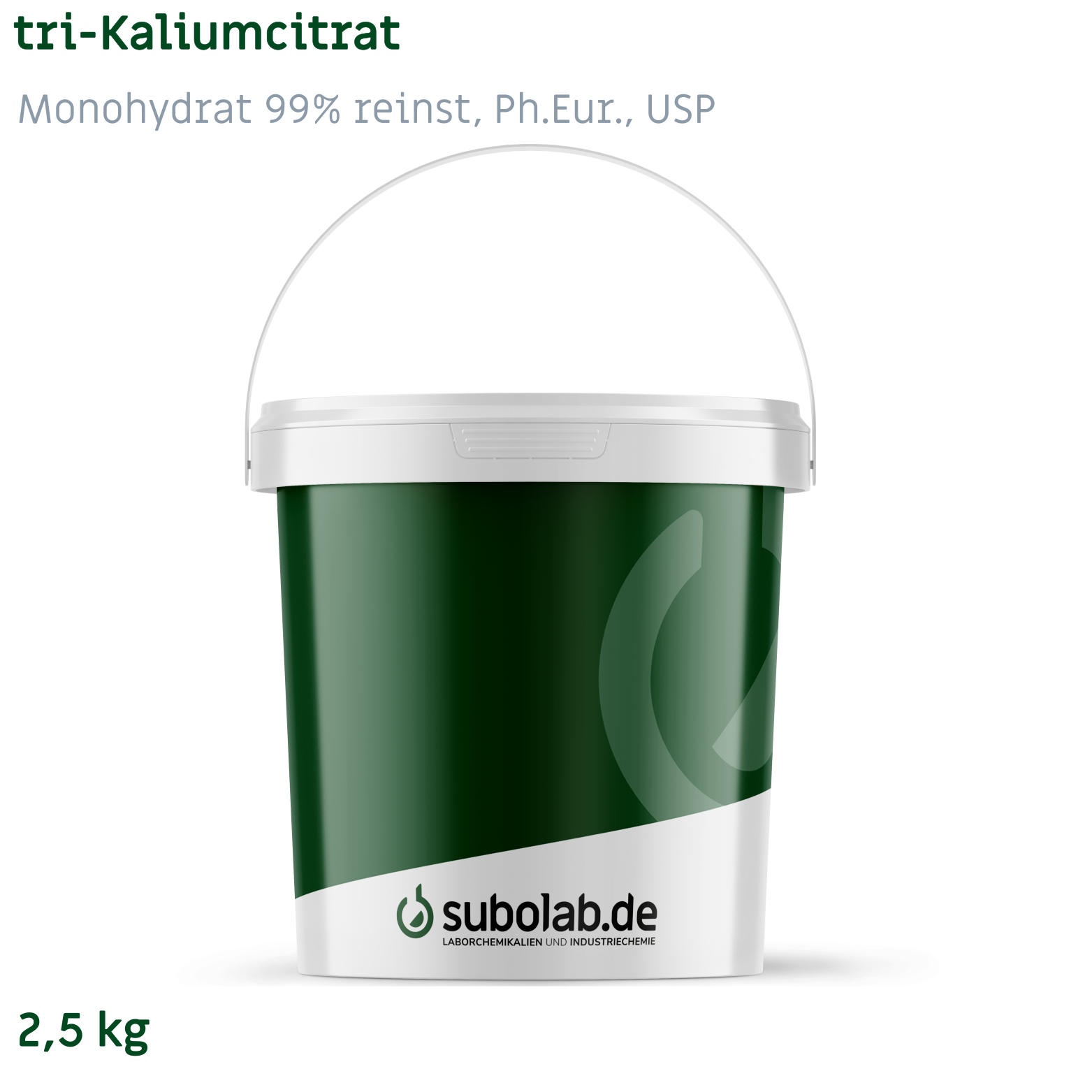 Bild von tri-Kaliumcitrat - Monohydrat 99% reinst, Ph.Eur., USP (2,5 kg)