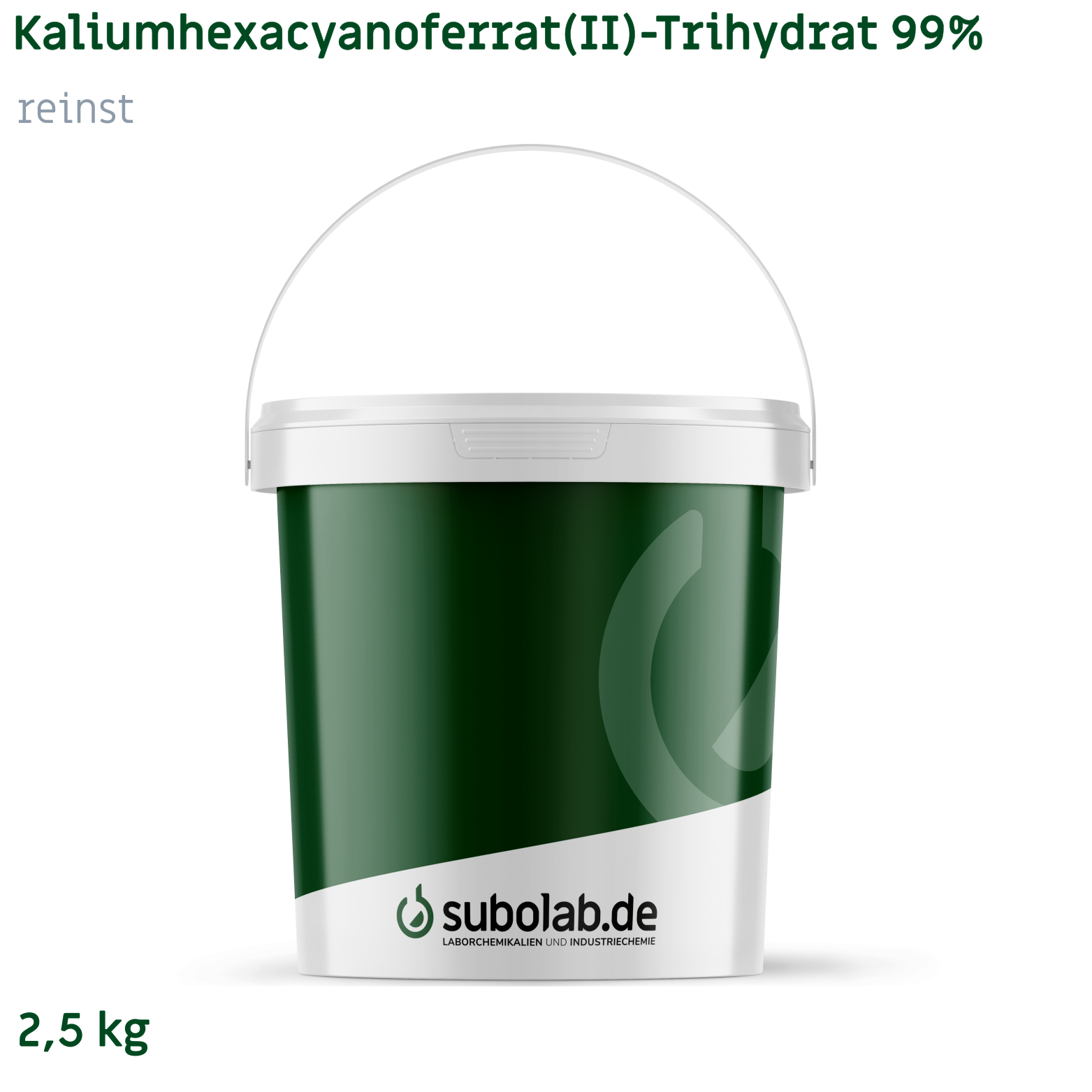 Bild von Kaliumhexacyanoferrat(II) - Trihydrat 99% reinst (2,5 kg)