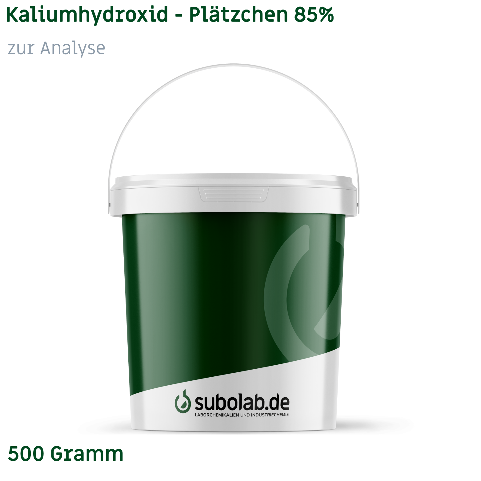 Bild von Kaliumhydroxid - Plätzchen 85% zur Analyse (500 Gramm)