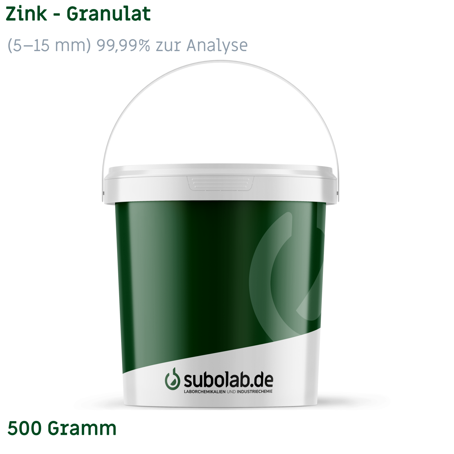 Bild von Zink - Granulat (5-15 mm) 99,99% zur Analyse (500 Gramm)