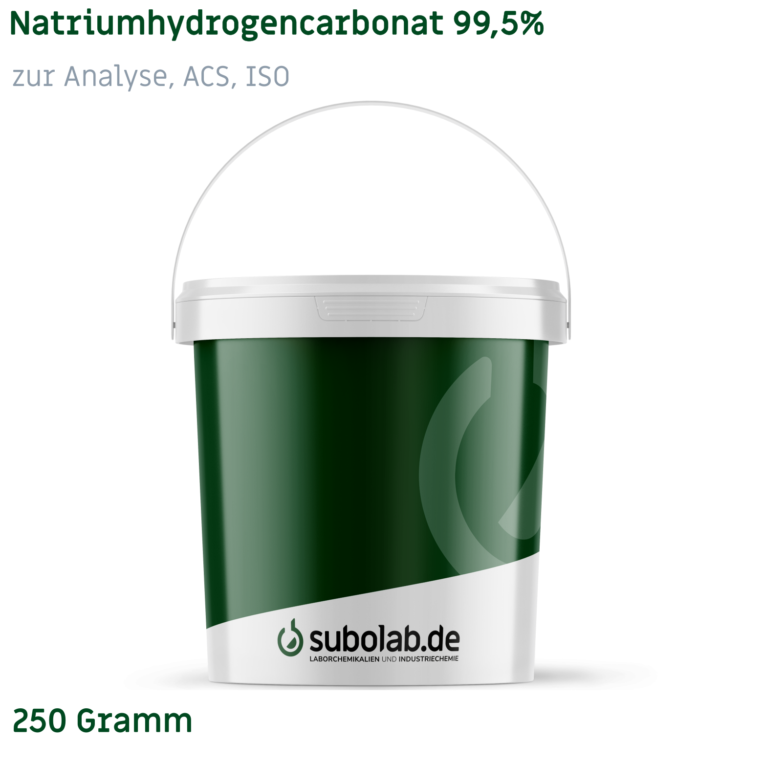 Bild von Natriumhydrogencarbonat 99,5% zur Analyse, ACS, ISO (250 Gramm)