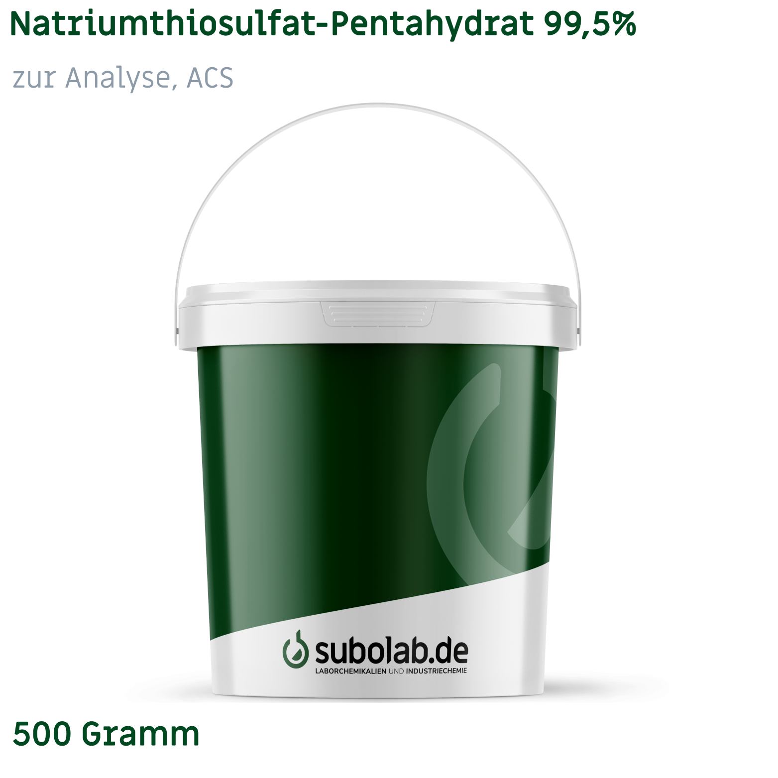 Bild von Natriumthiosulfat - Pentahydrat 99,5% zur Analyse, ACS (500 Gramm)