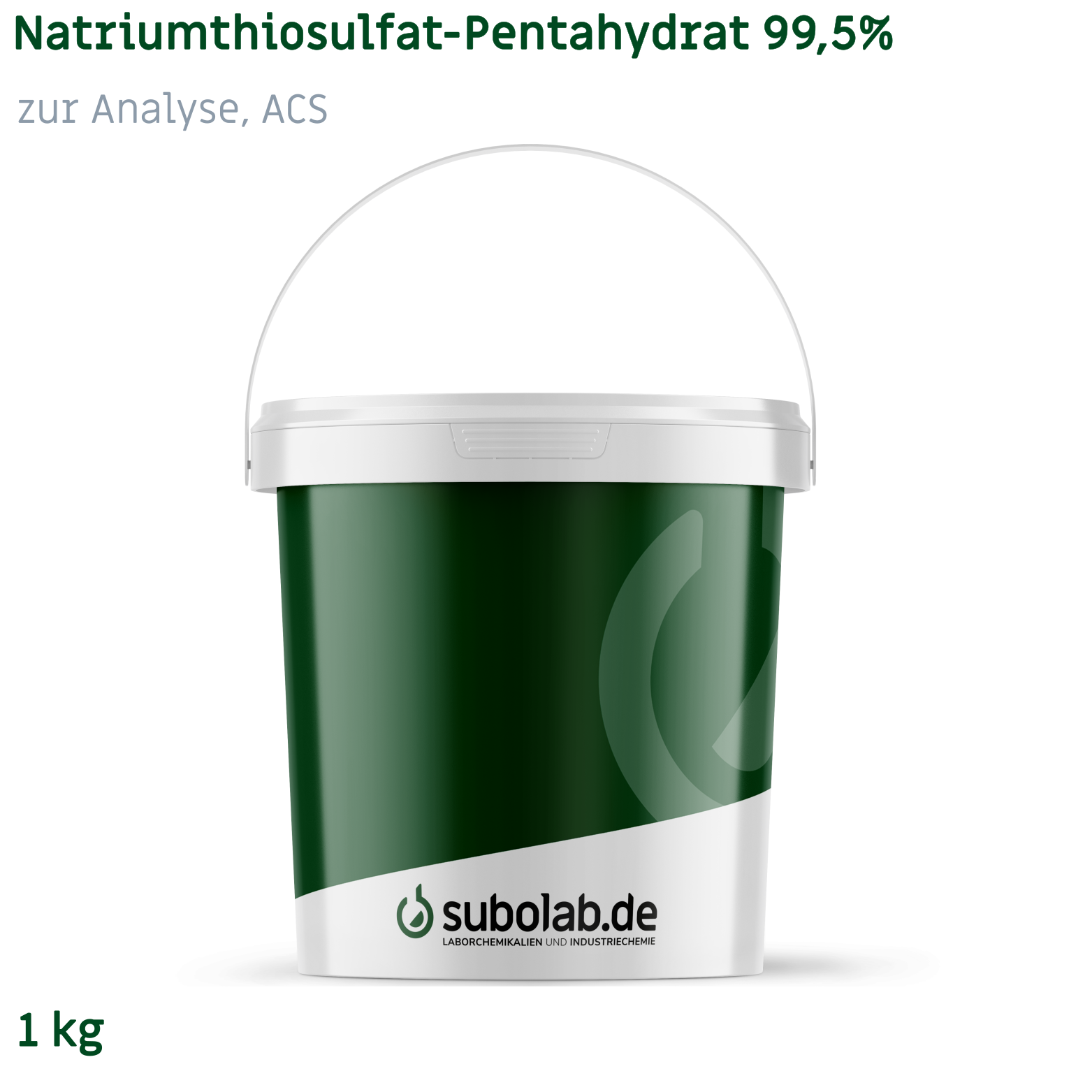 Bild von Natriumthiosulfat - Pentahydrat 99,5% zur Analyse, ACS (1 kg)