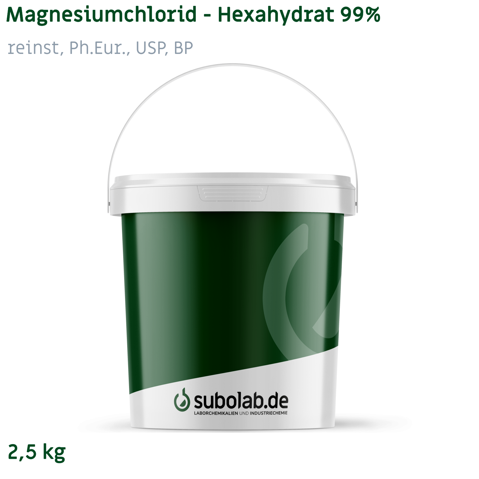 Bild von Magnesiumchlorid - Hexahydrat 99% reinst, Ph.Eur., USP, BP (2,5 kg)