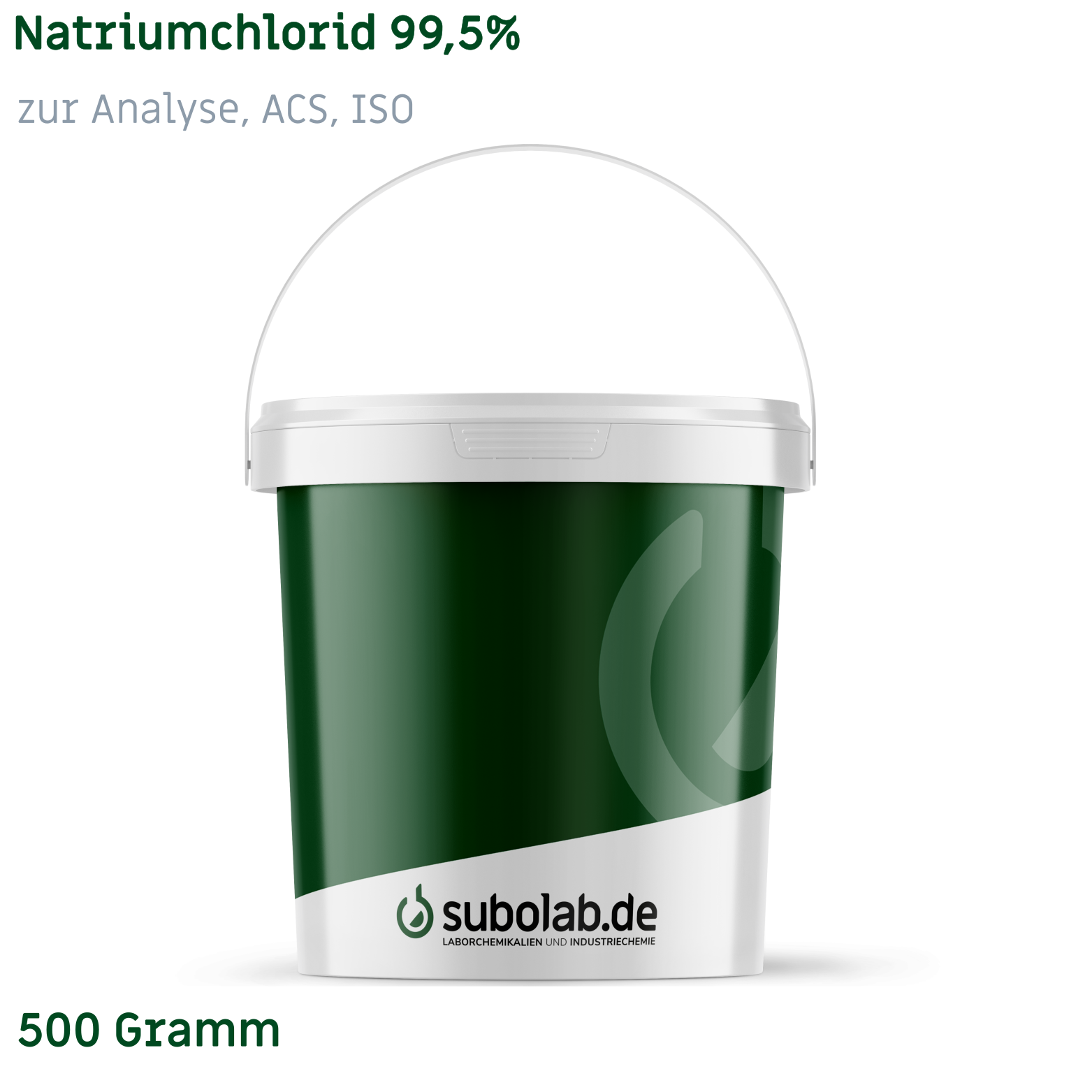 Bild von Natriumchlorid 99,5% zur Analyse, ACS, ISO (500 Gramm)