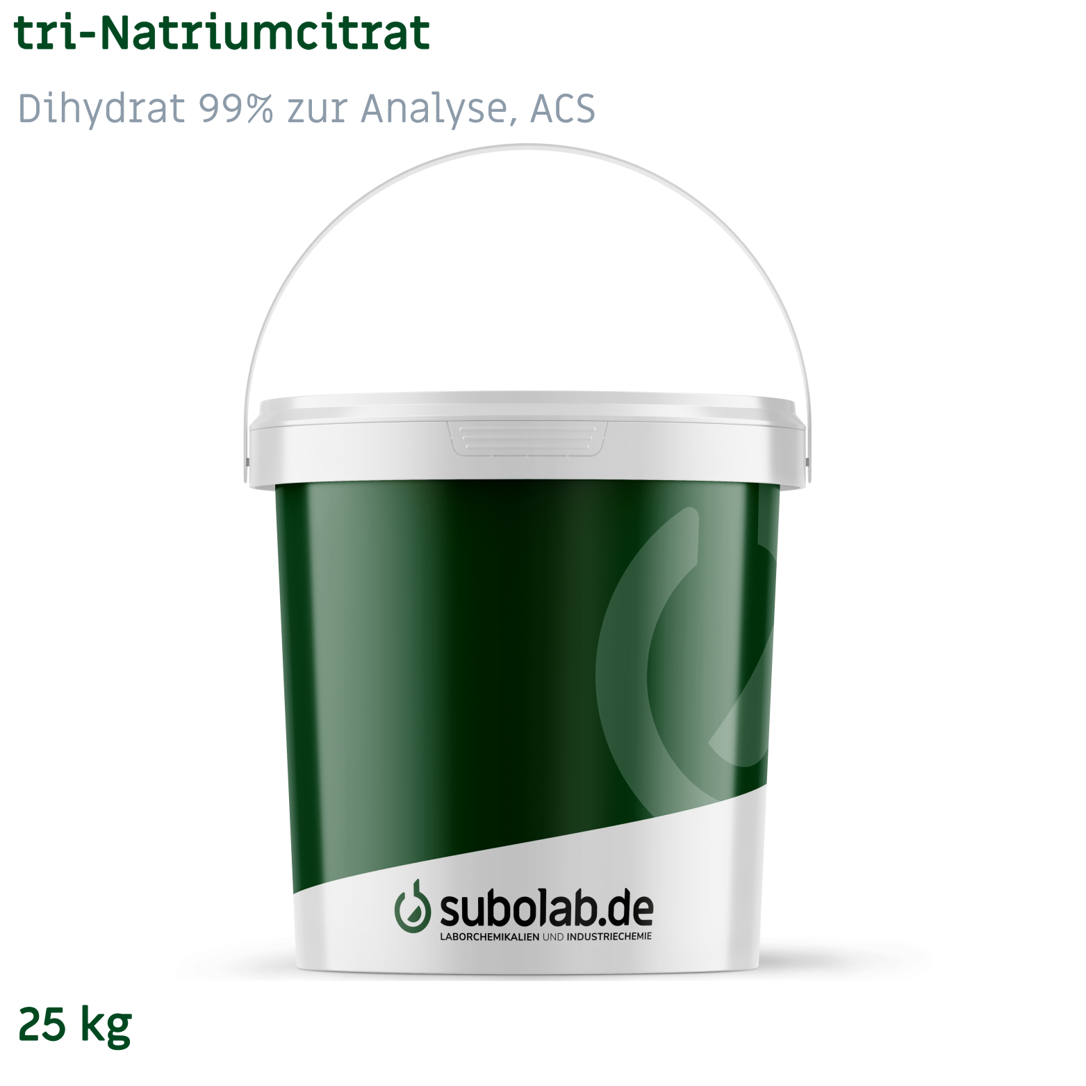 Bild von tri-Natriumcitrat - Dihydrat 99% zur Analyse, ACS (25 kg)