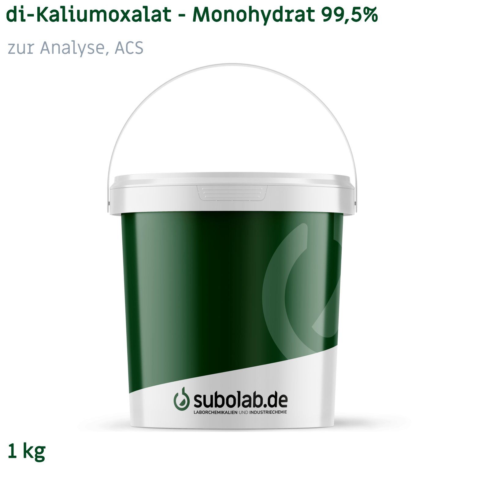 Bild von di-Kaliumoxalat - Monohydrat 99,5% zur Analyse, ACS (1 kg)