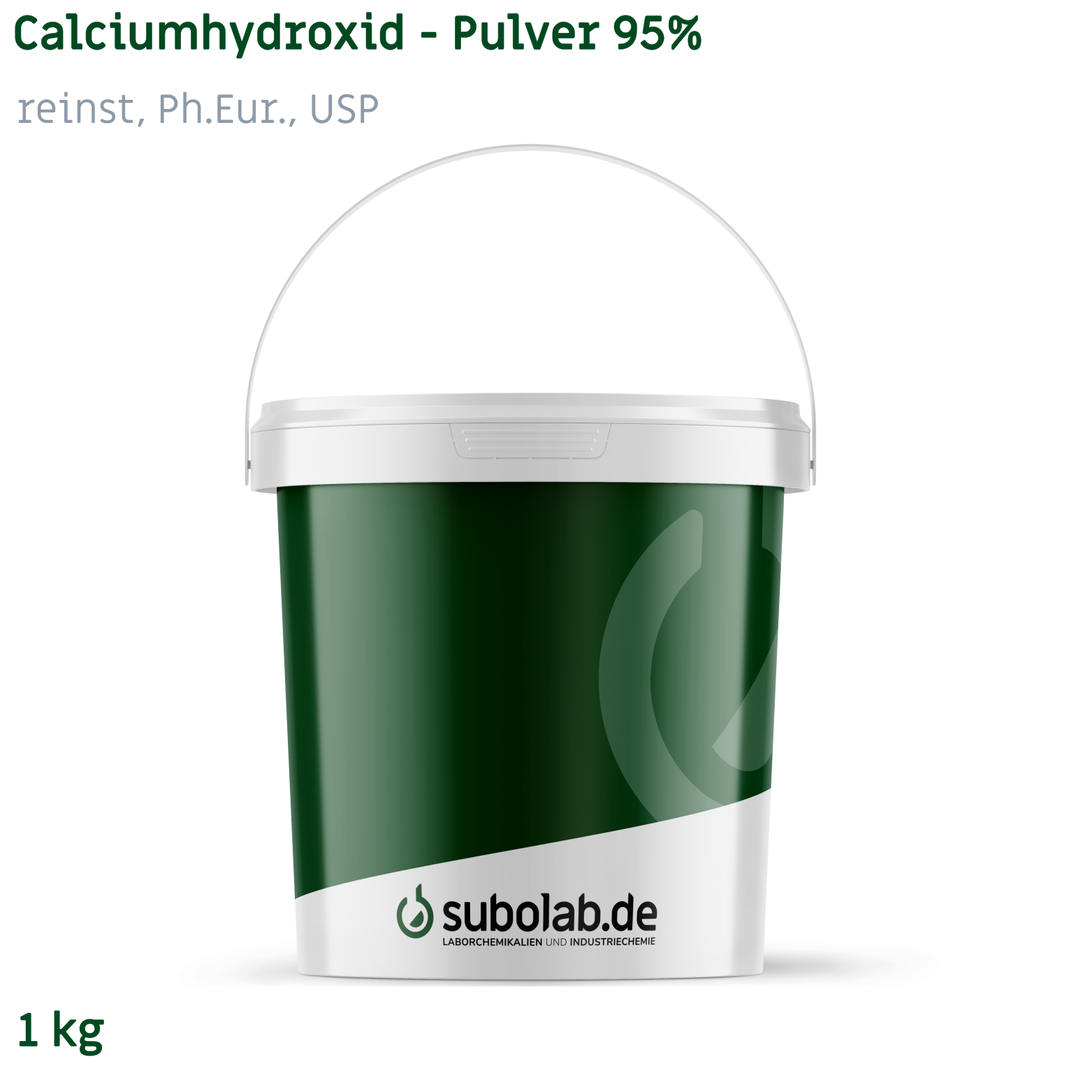 Bild von Calciumhydroxid - Pulver 95% reinst, Ph.Eur., USP (1 kg)