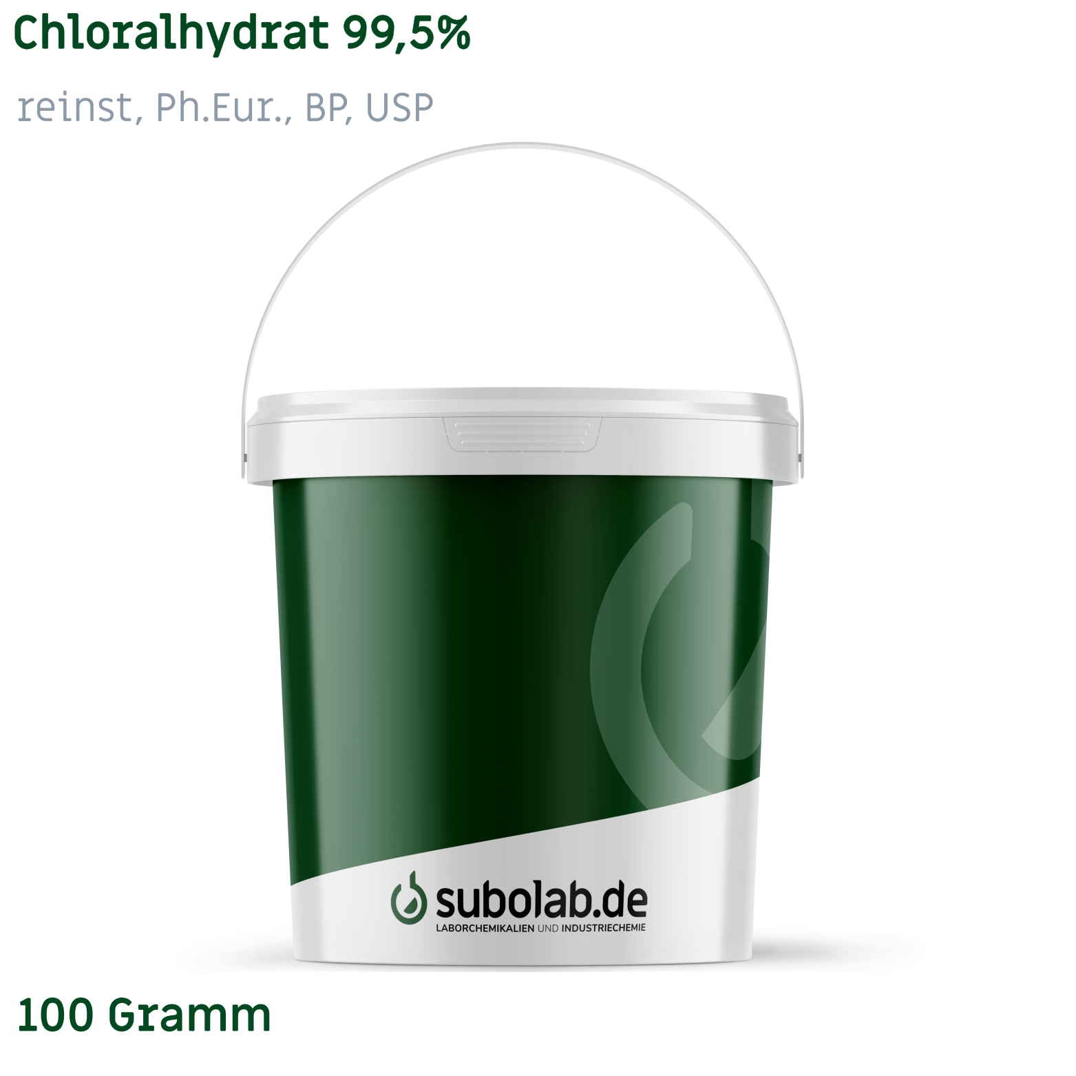 Bild von Chloralhydrat 99,5% reinst, Ph.Eur., BP, USP (100 Gramm)