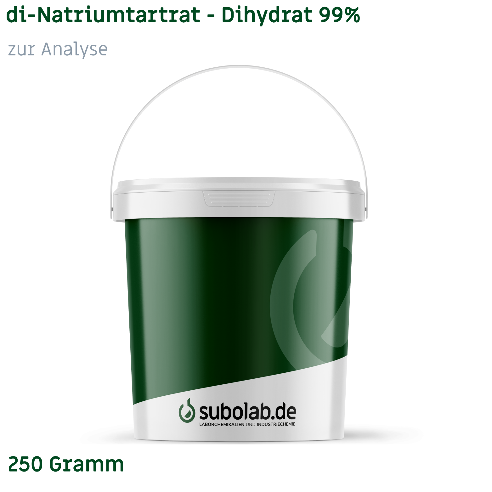 Bild von di-Natriumtartrat - Dihydrat 99% zur Analyse (250 Gramm)