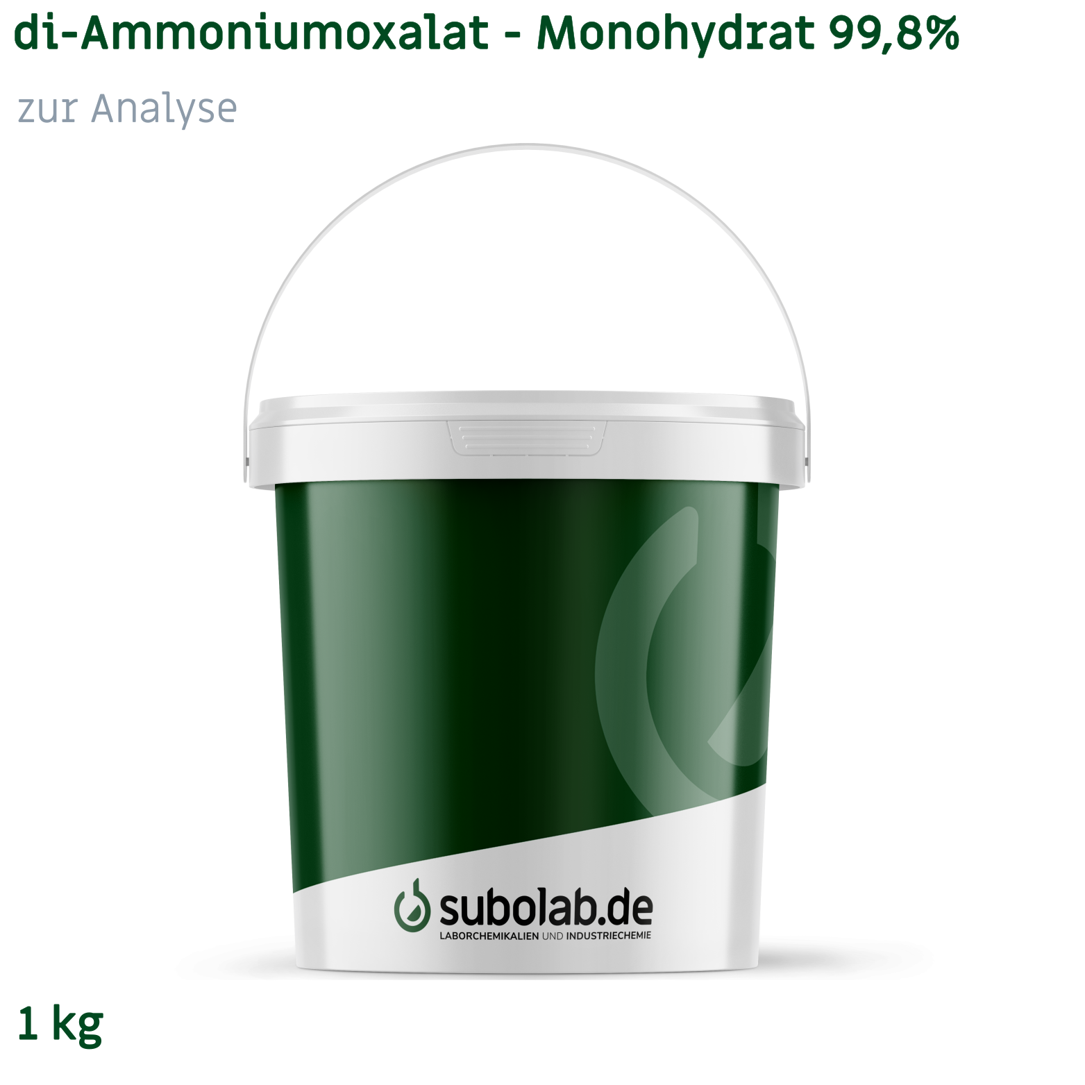 Bild von di-Ammoniumoxalat - Monohydrat 99,8% zur Analyse (1 kg)