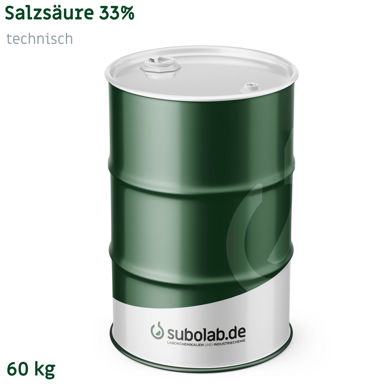 Bild von Salzsäure 33% technisch (60 kg)