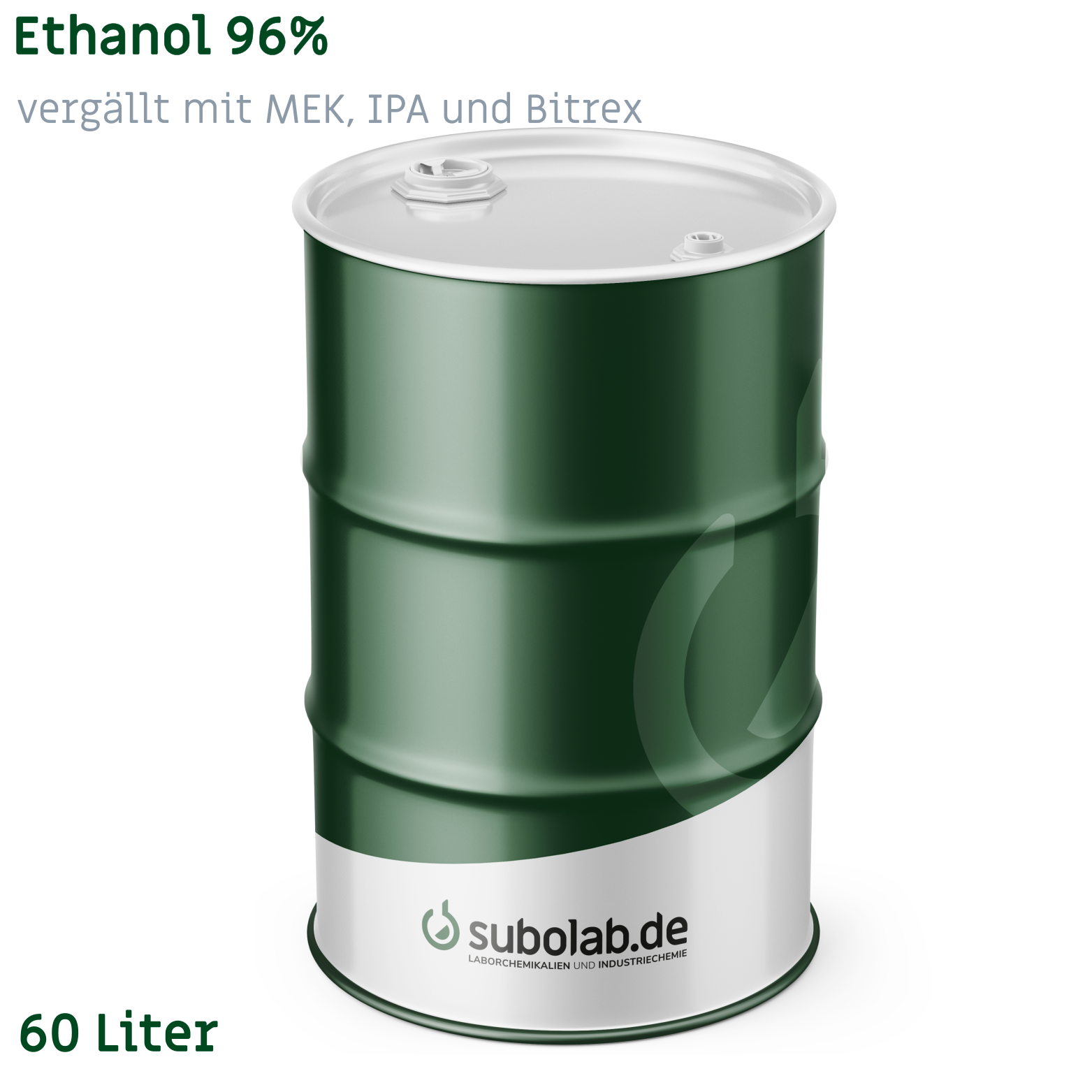 Bild von Ethanol 96% vergällt mit MEK, IPA und Bitrex (60 Liter)