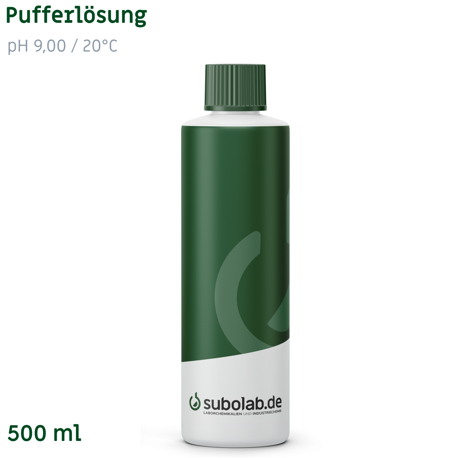 Bild von Pufferlösung pH 9,00 / 20°C (Borsäure, Kaliumchlorid, Natronlauge) (500 ml)