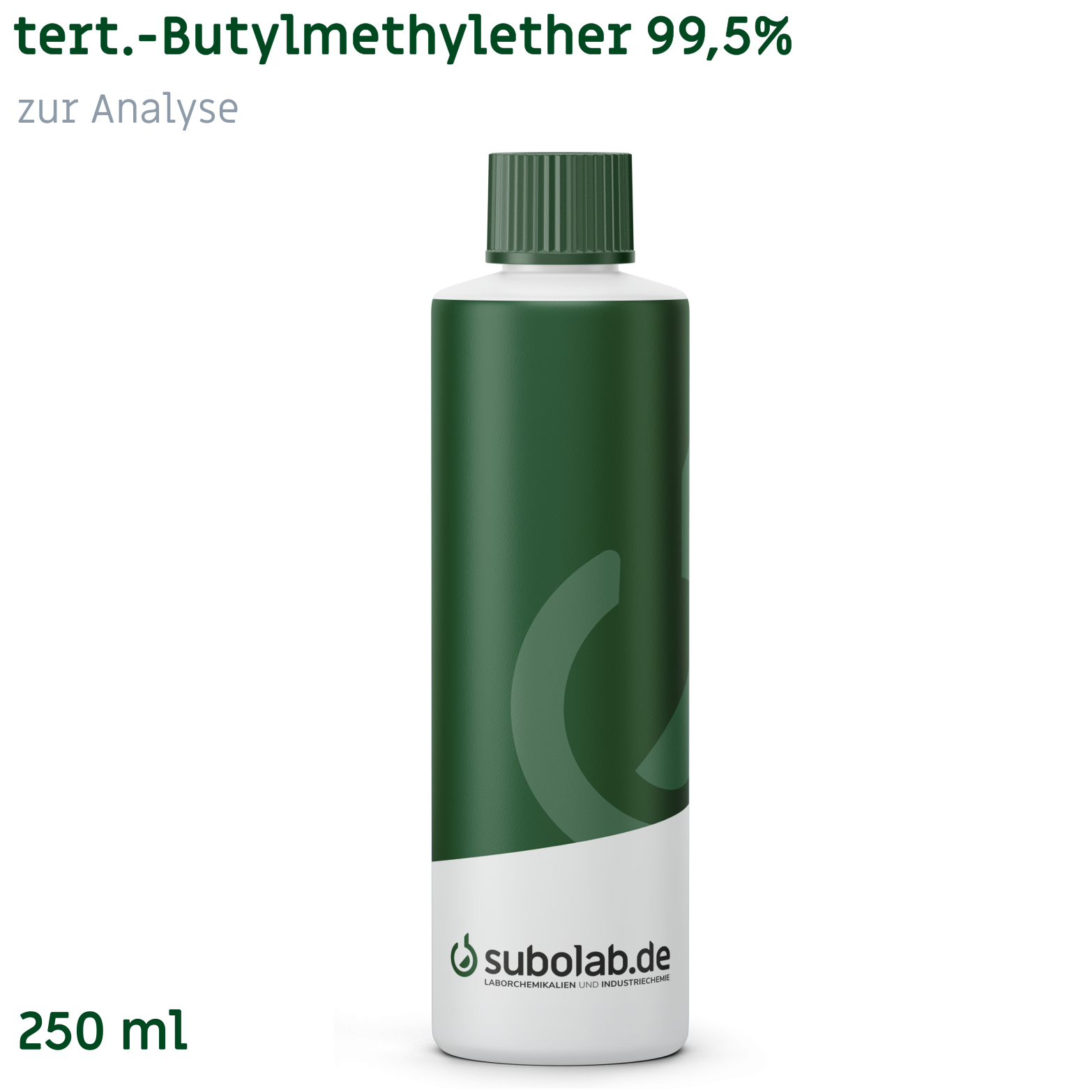 Bild von tert.-Butylmethylether 99,5% zur Analyse (250 ml)