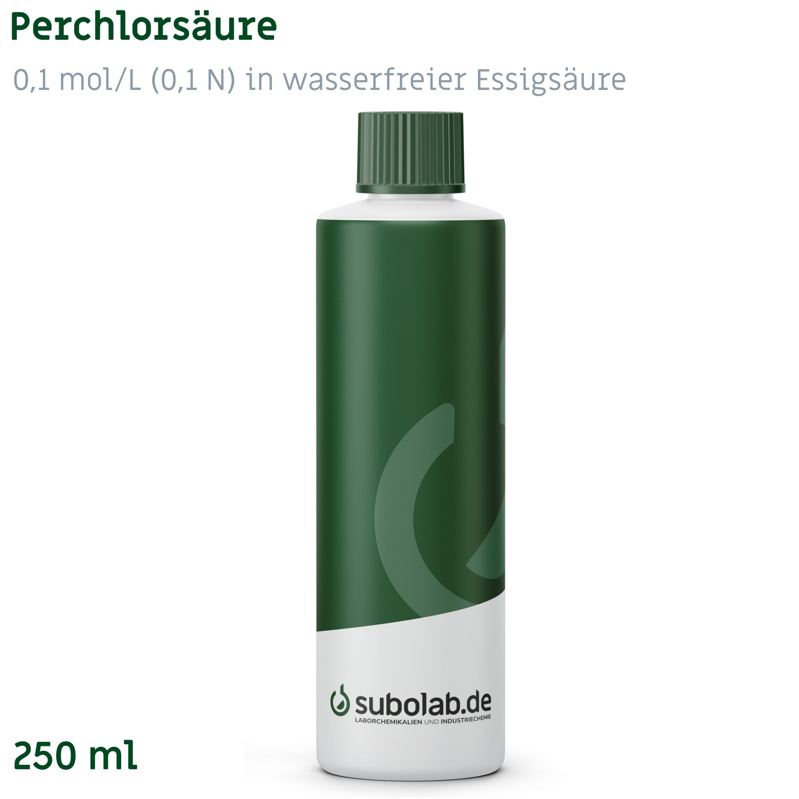 Bild von Perchlorsäure 0,1 mol/L (0,1 N) in wasserfreier Essigsäure (250 ml)