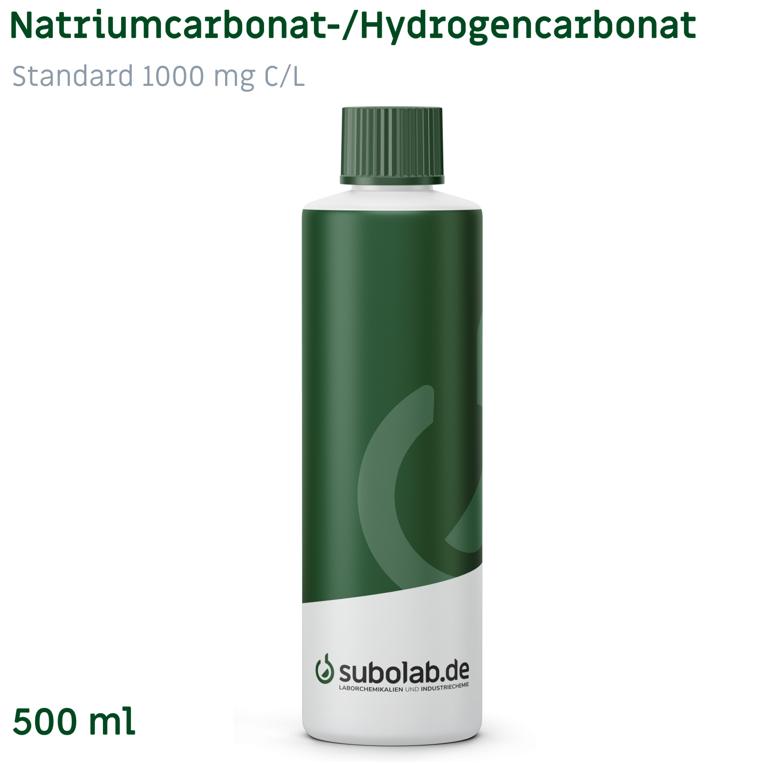 Bild von Natriumcarbonat-/Hydrogencarbonat-Standard 1000 mg C/L zur Bestimmung von TIC (500 ml)