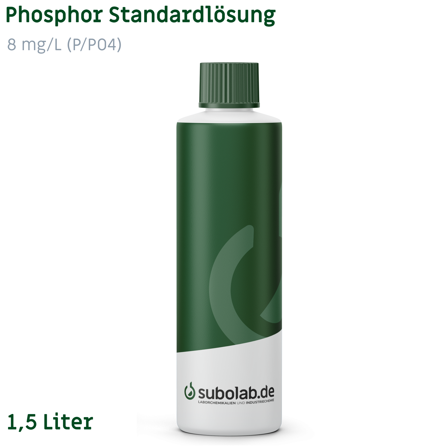 Bild von Phosphor Standardlösung 8 mg/L (P/PO4) (1,5 Liter)